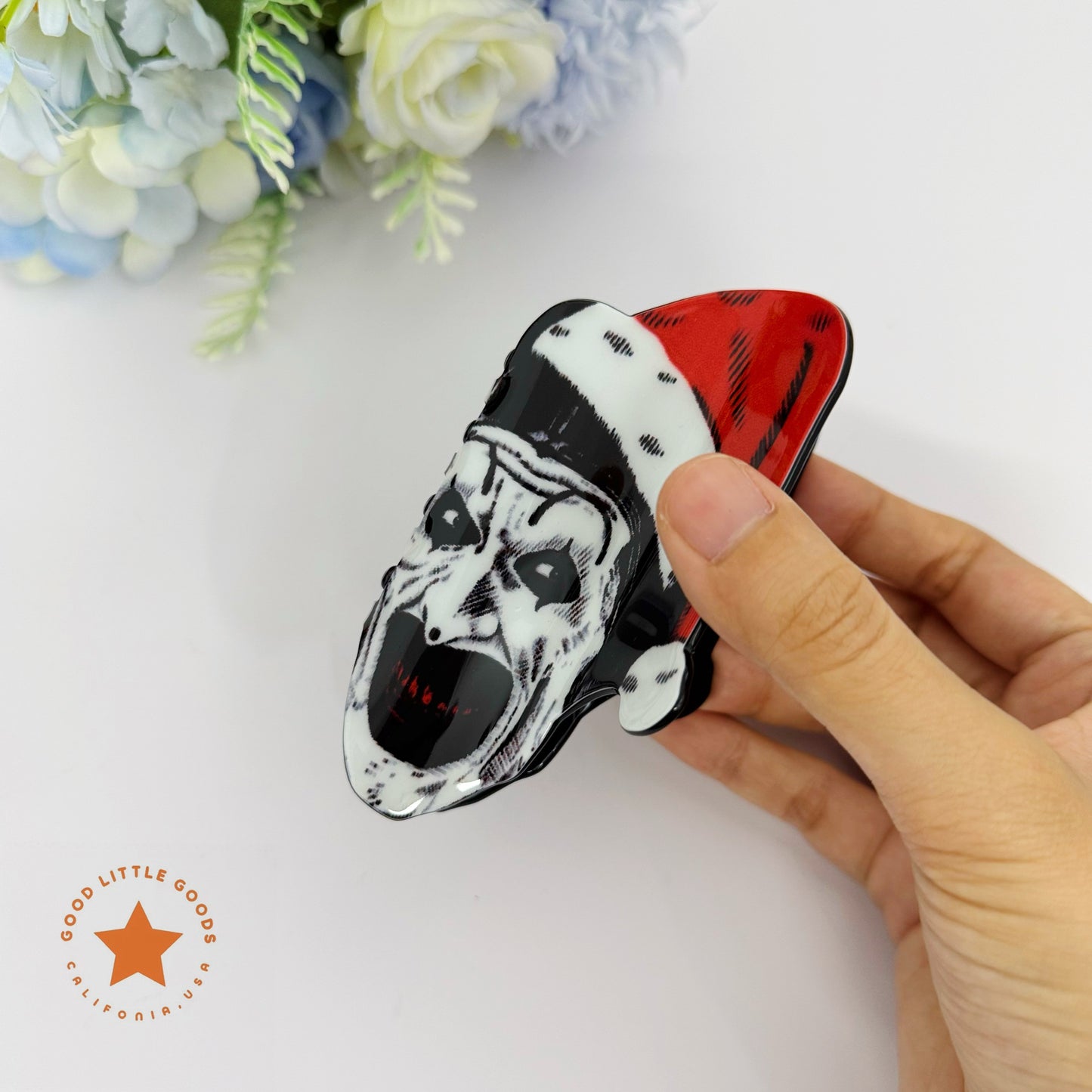Chucky/Tiffany Fun Horror Character Double-Sided Plastic Claw Hair Clips