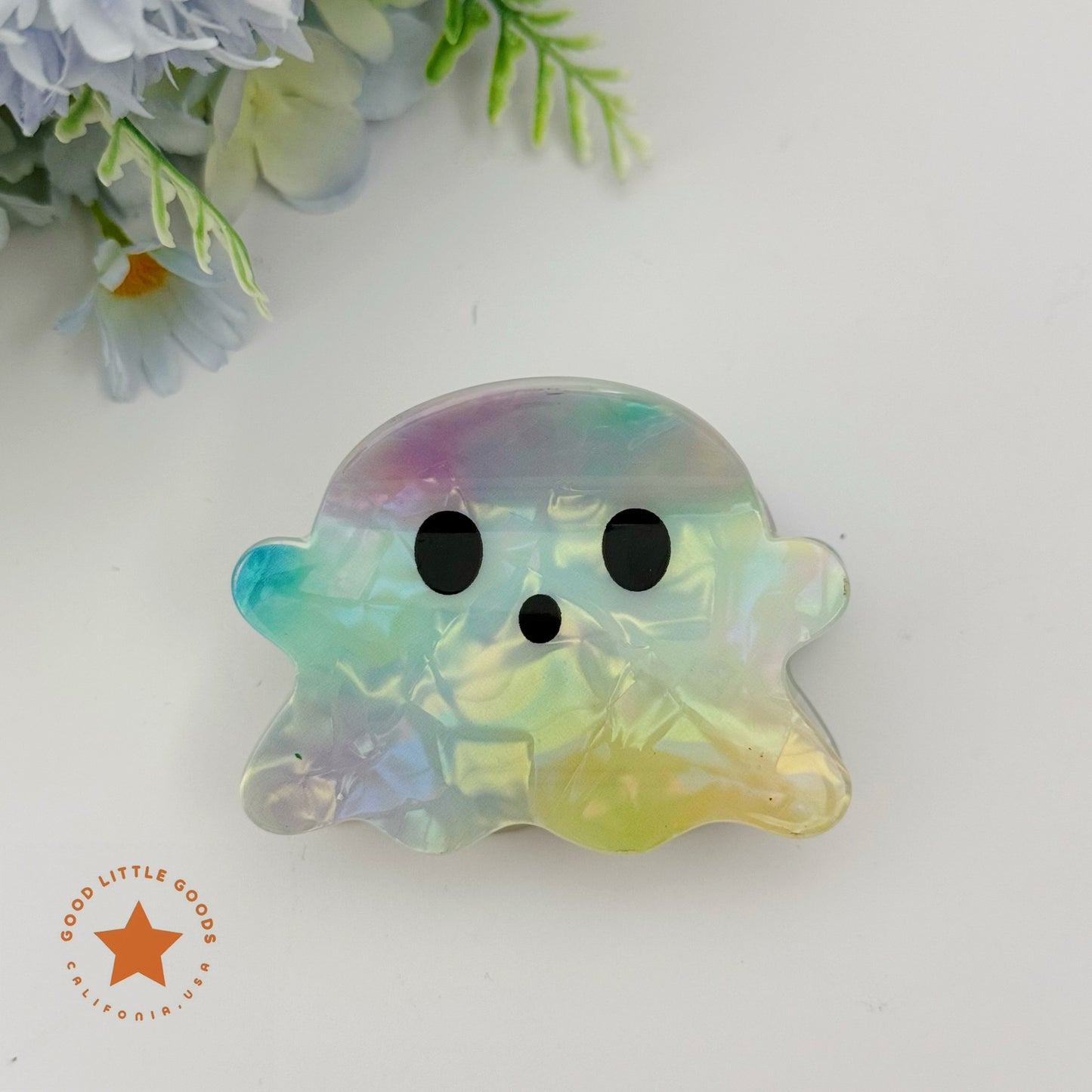 Cute Ghost Fun Horror Character Double-Sided Plastic Claw Hair Clips