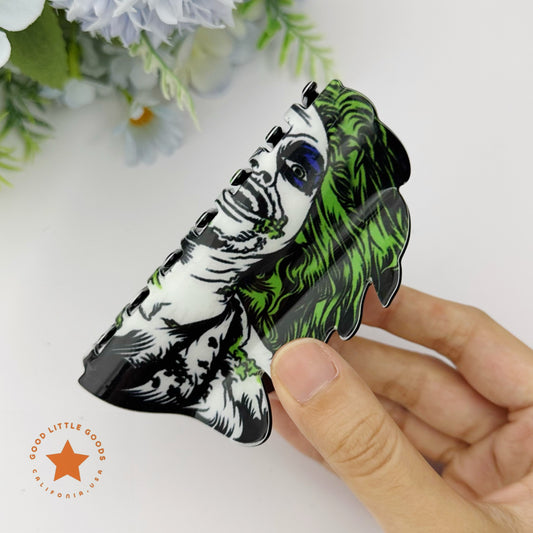 Beetlejuice Fun Horror Character Double-Sided Plastic Claw Hair Clips