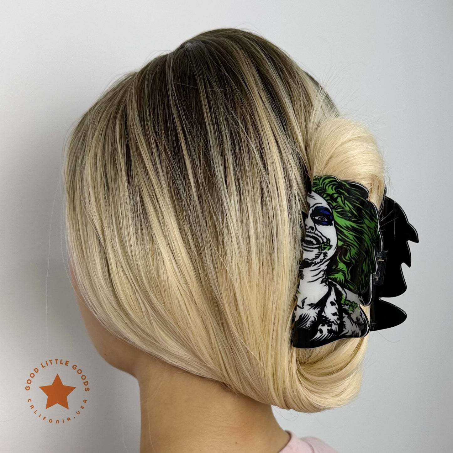 Beetlejuice Fun Horror Character Double-Sided Plastic Claw Hair Clips