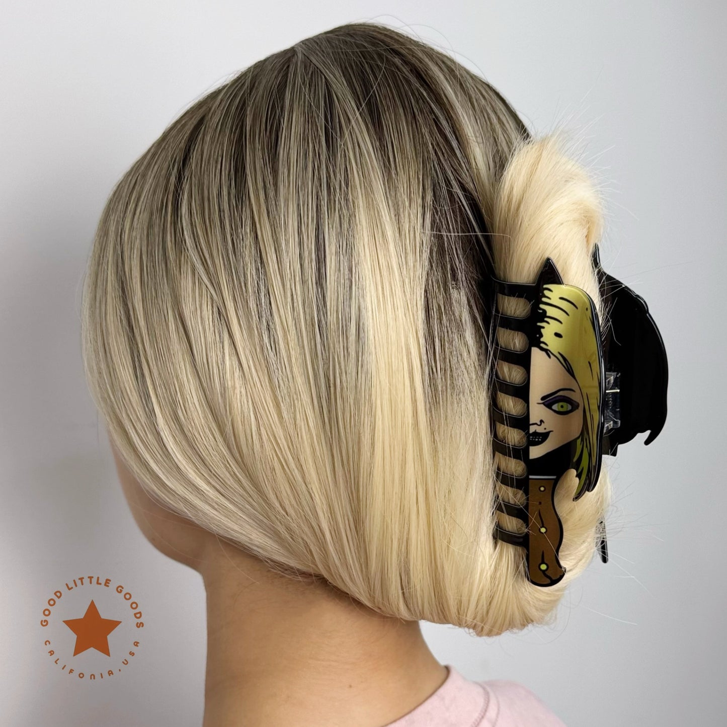 Chucky/Tiffany Knife Fun Horror Character Double-Sided Plastic Claw Hair Clips