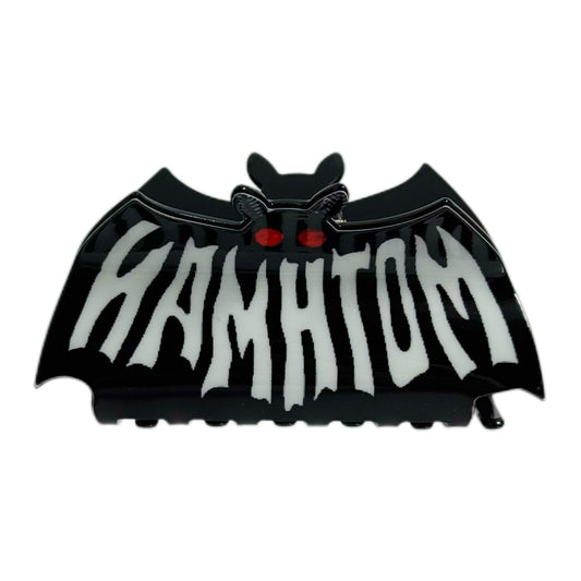 Mothman Black Cryptid Hair Clip | Gothic Legend Themed Dark Hair Accessory for Edgy Styling