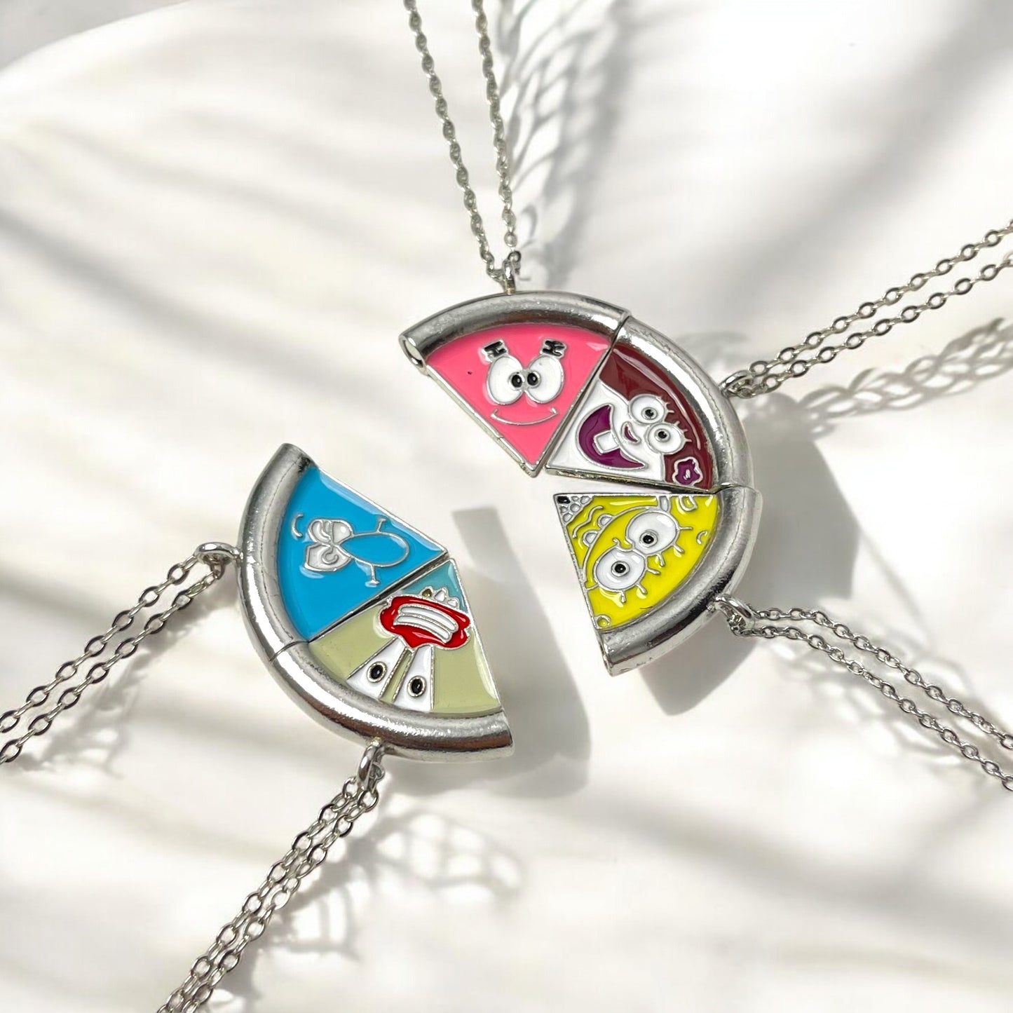 SpongeBob Pizza Slice BFF Necklace Set for 5