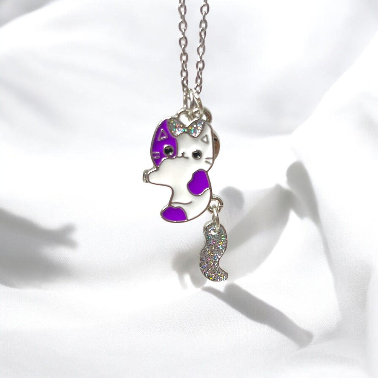 Cute Kitty BFF Friendship Necklace
