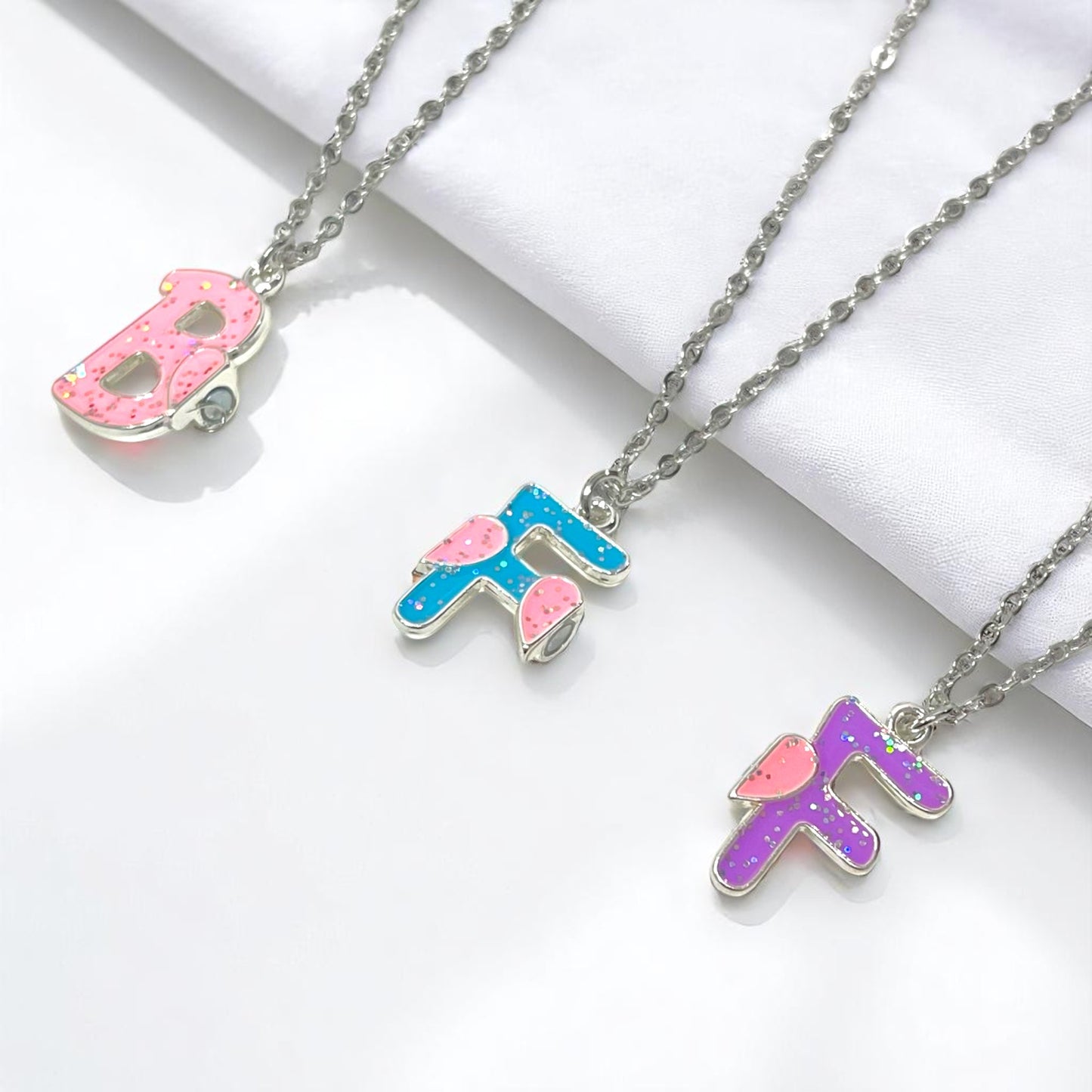 BFF Letter Necklace for 3