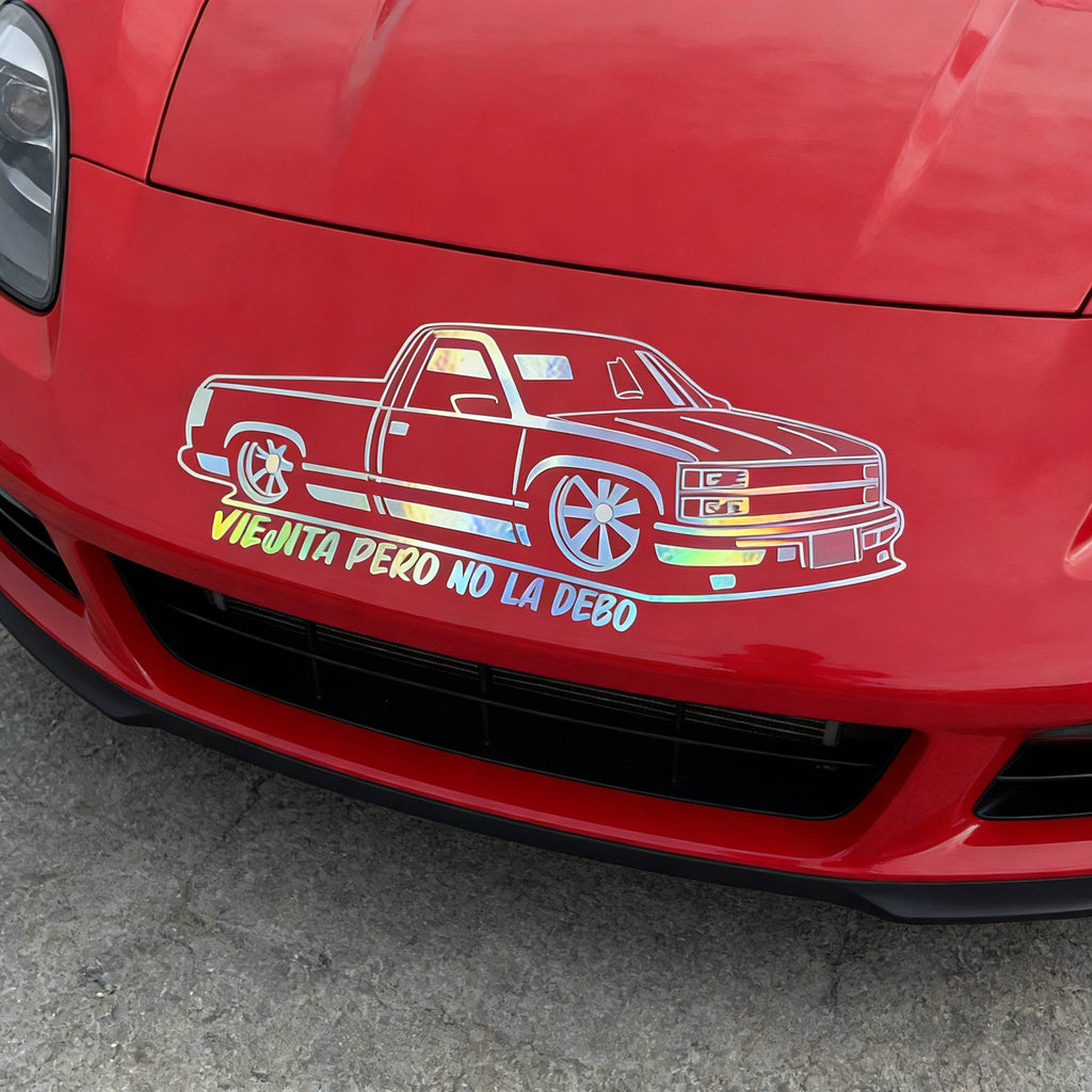 Viejita Pero No La Debo Truck Sticker