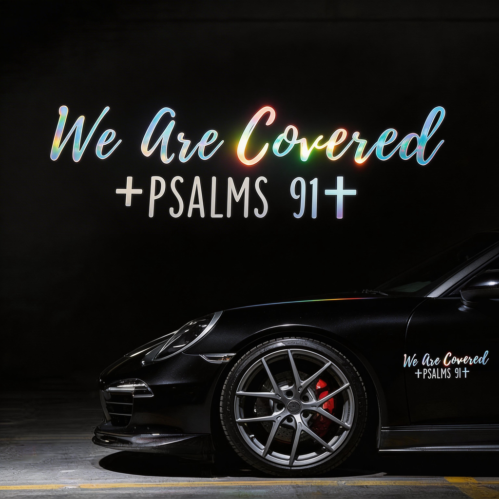 We Are Covered Psalms 91 Sticker
