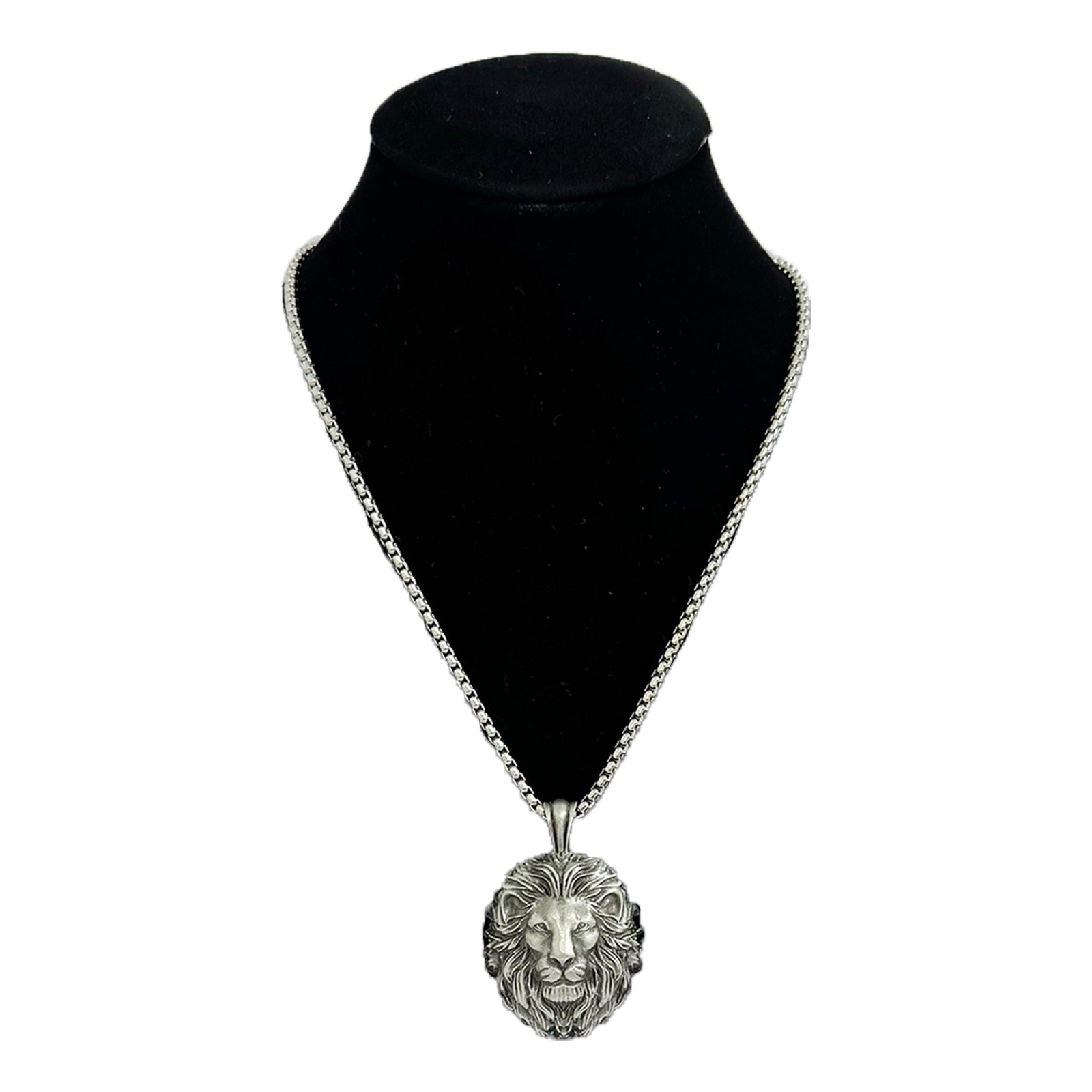 Wild Lion Silver Pendant Necklace, Silver Pendant for Men, Lion Necklace,Lion Pendant, Minimalist Men's Jewelry