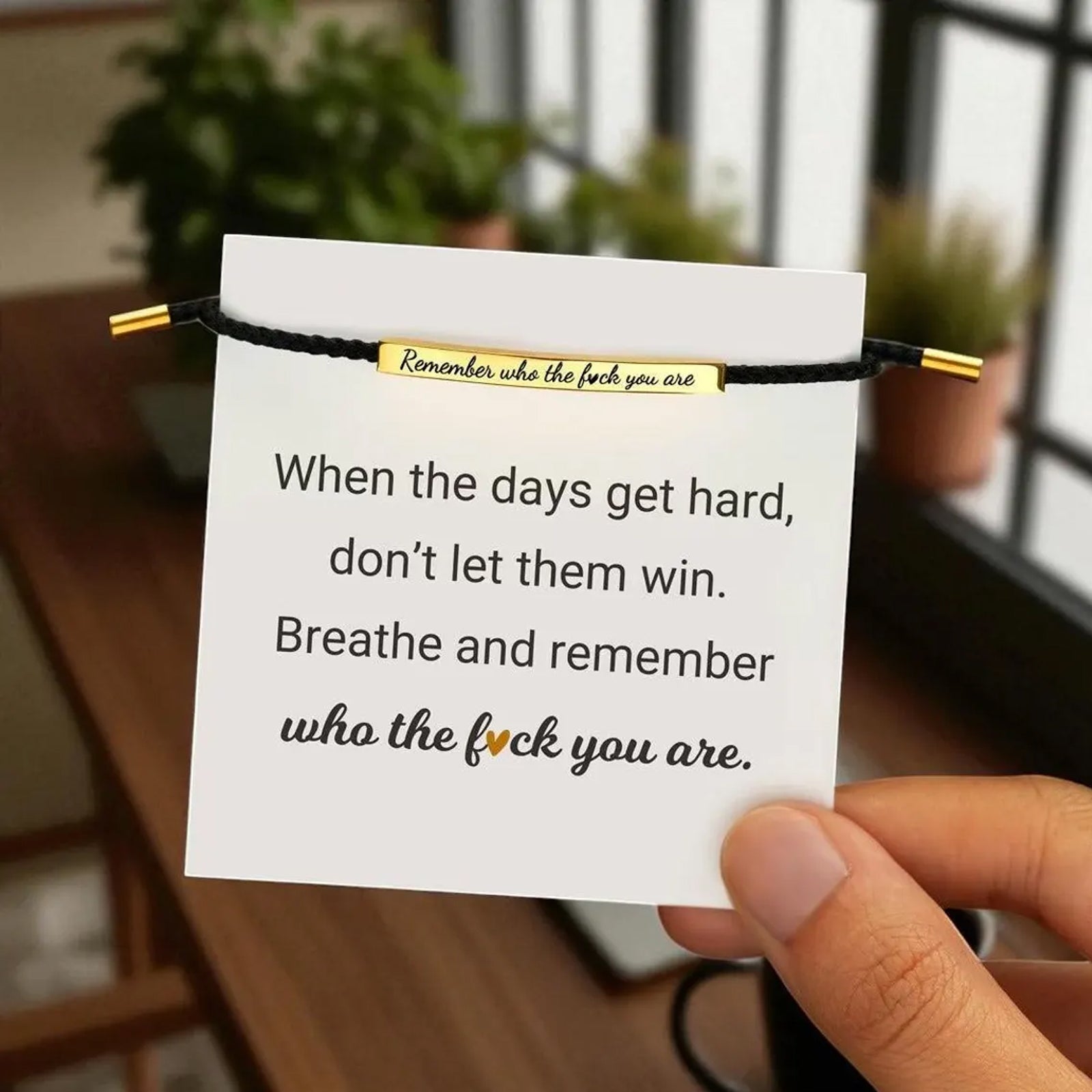 Remember Who The F You Are Bracelet Adjustable Woven Bracelet For Both Men And Women  Bracelets For Women Motivational Bracelets