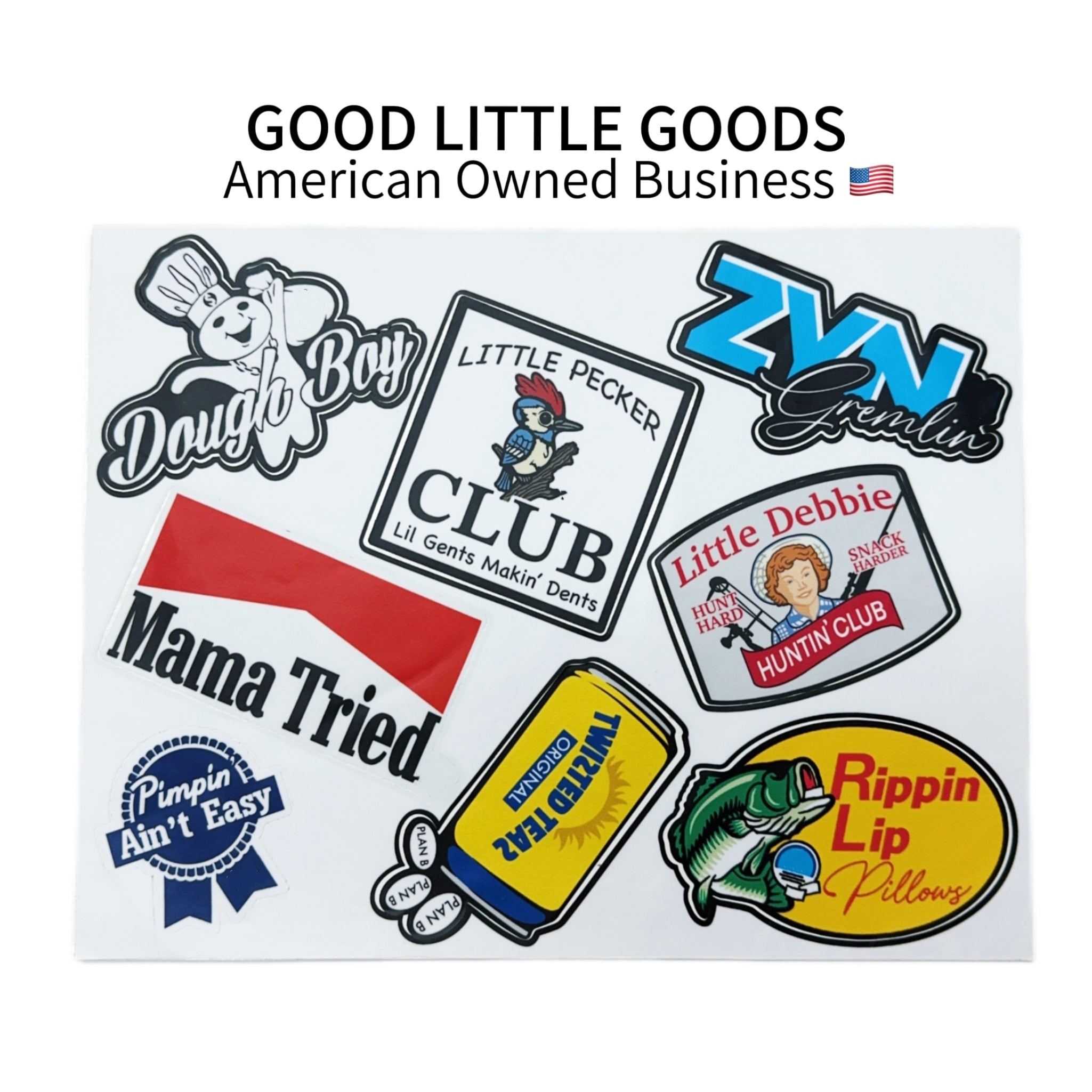 8Pcs Funny Sticker Pack