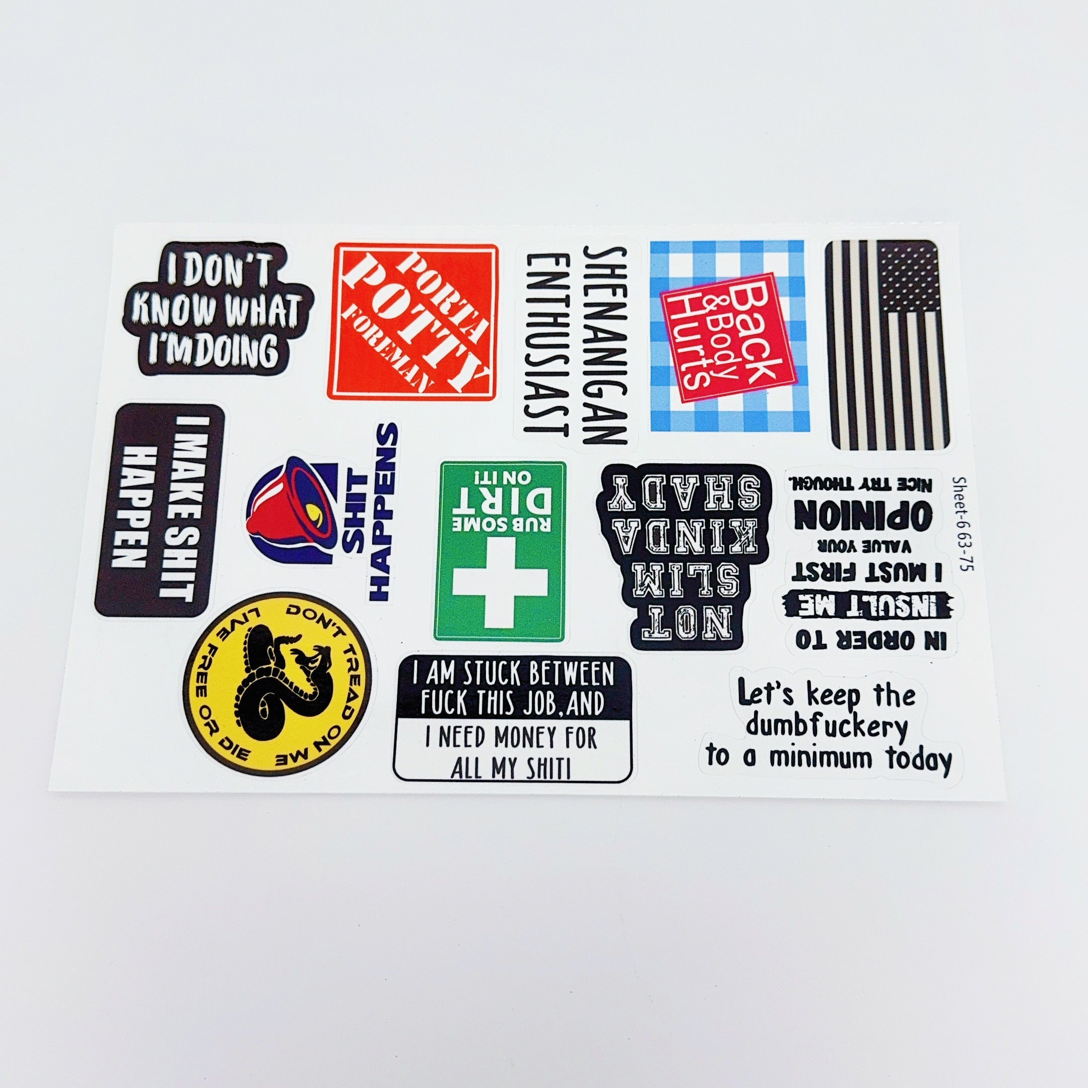100Pcs Hilarious Stickers Pack