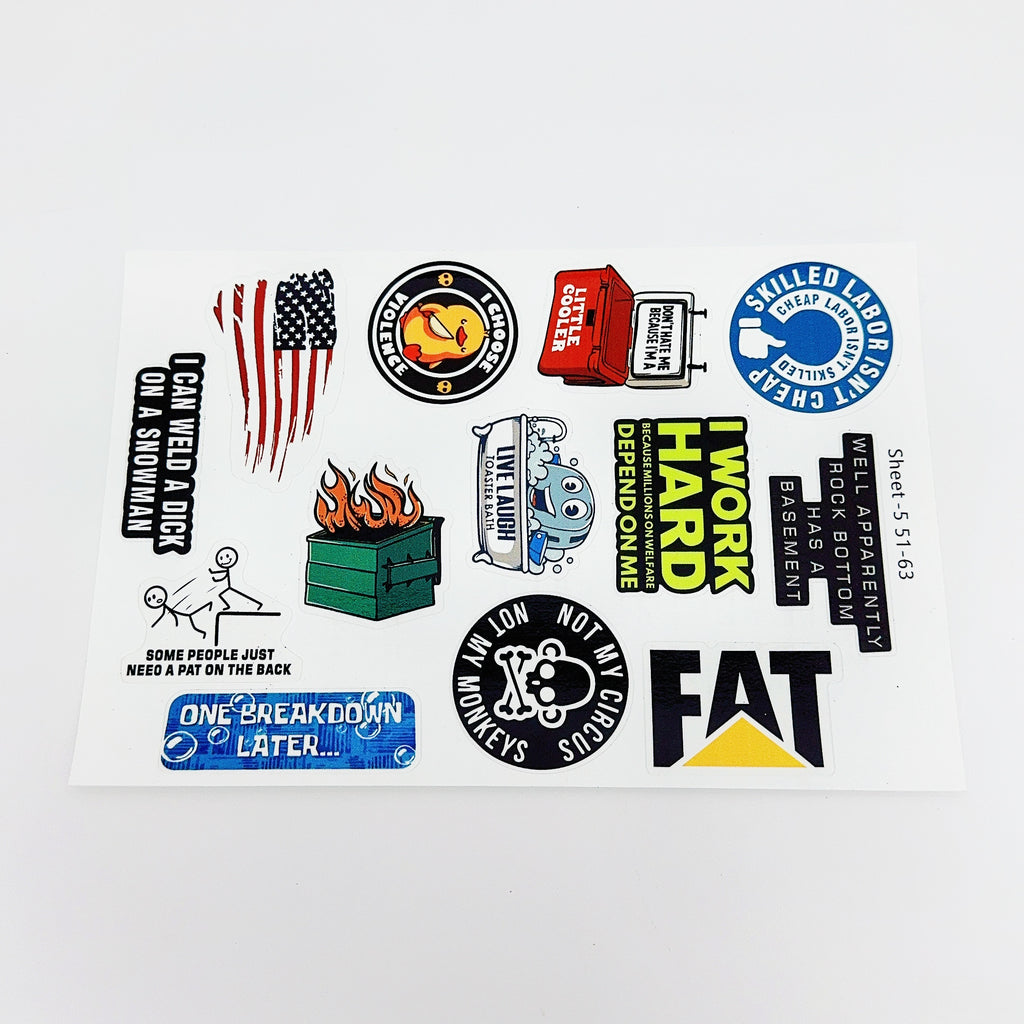 100Pcs Hilarious Stickers Pack