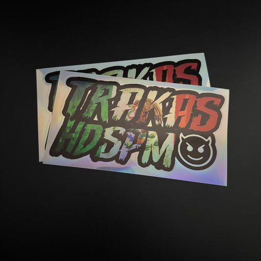 TRPKAS HDSPM Colorful Distressed Street-Style Vinyl Sticker | Bold Graphic Decal for Cars, Laptops & Smooth Surfaces