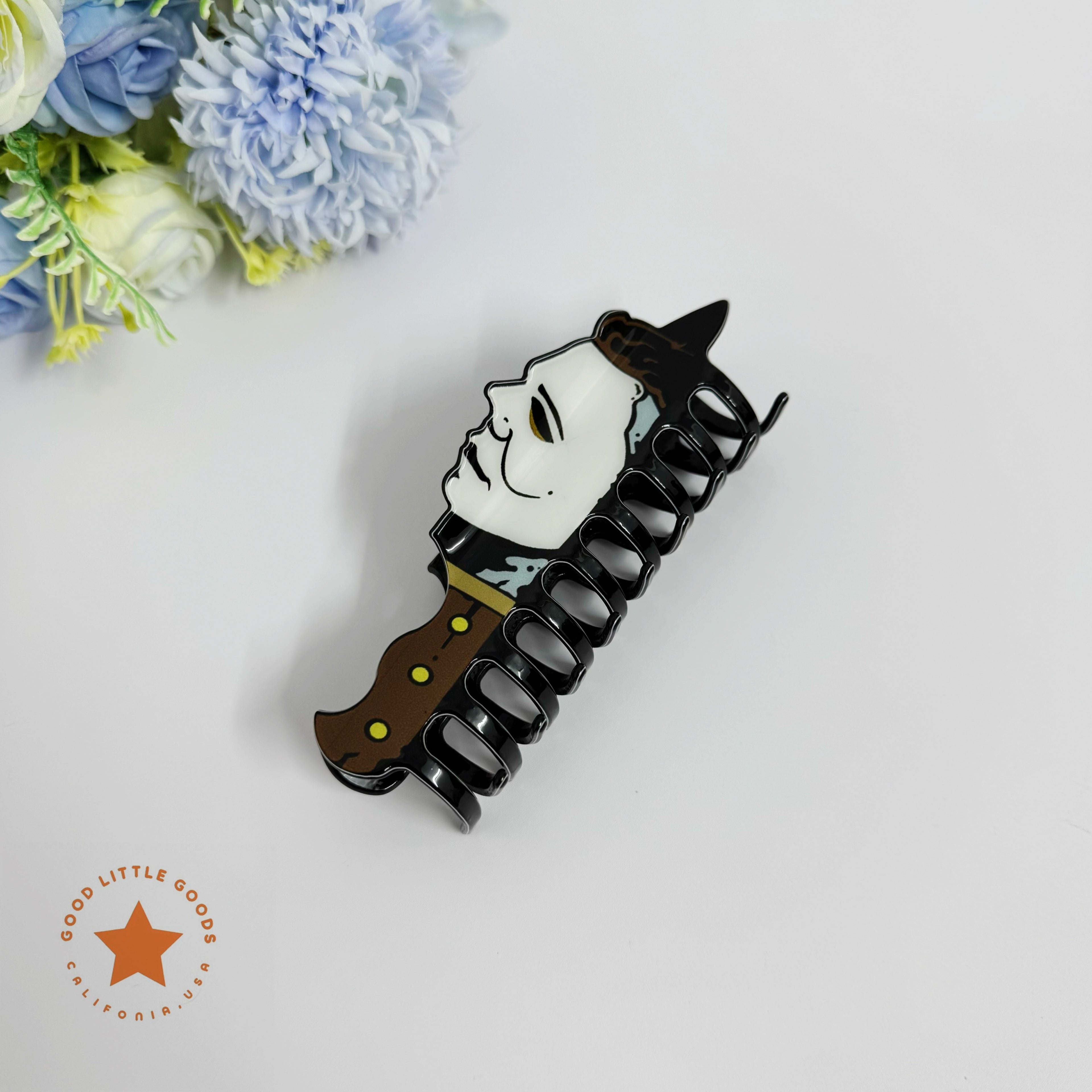Chucky/Tiffany Fun Horror Character Double-Sided Plastic Claw Hair Clips