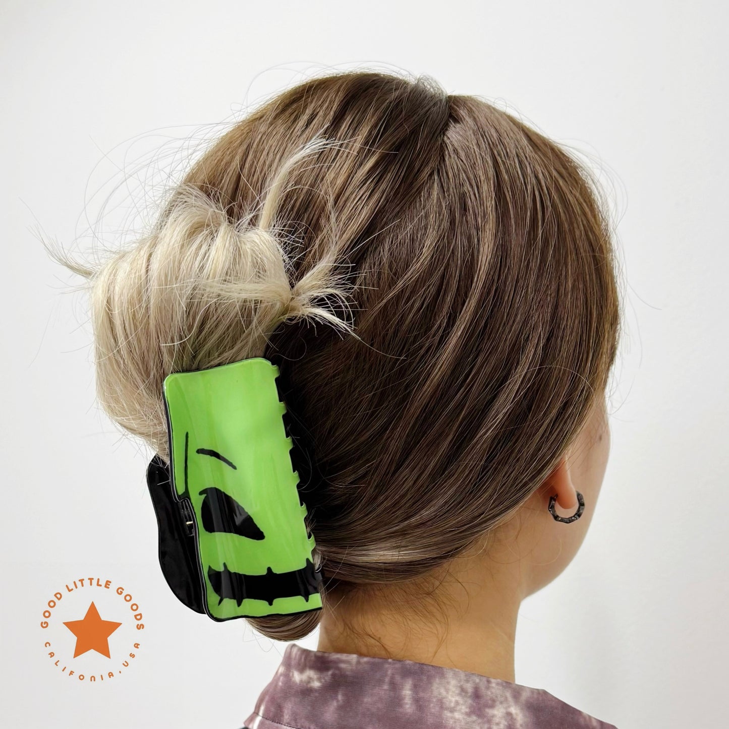 Oogie Boogie Fun Horror Character Double-Sided Plastic Claw Hair Clips