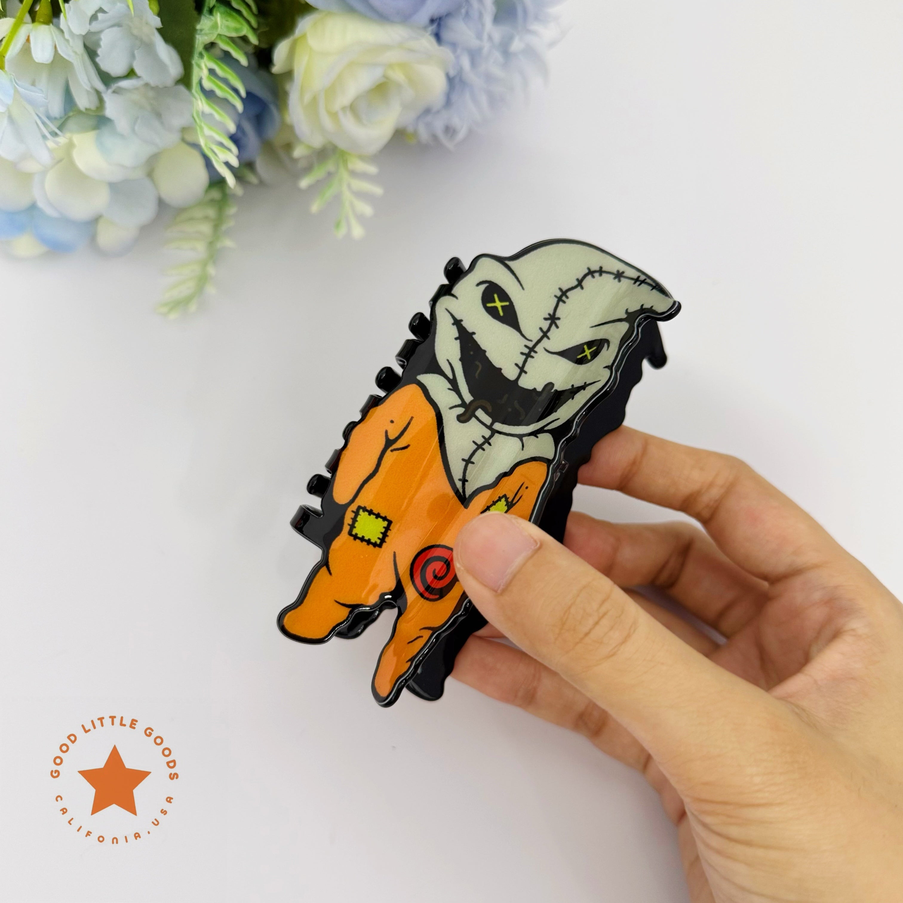 Chucky/Tiffany Fun Horror Character Double-Sided Plastic Claw Hair Clips