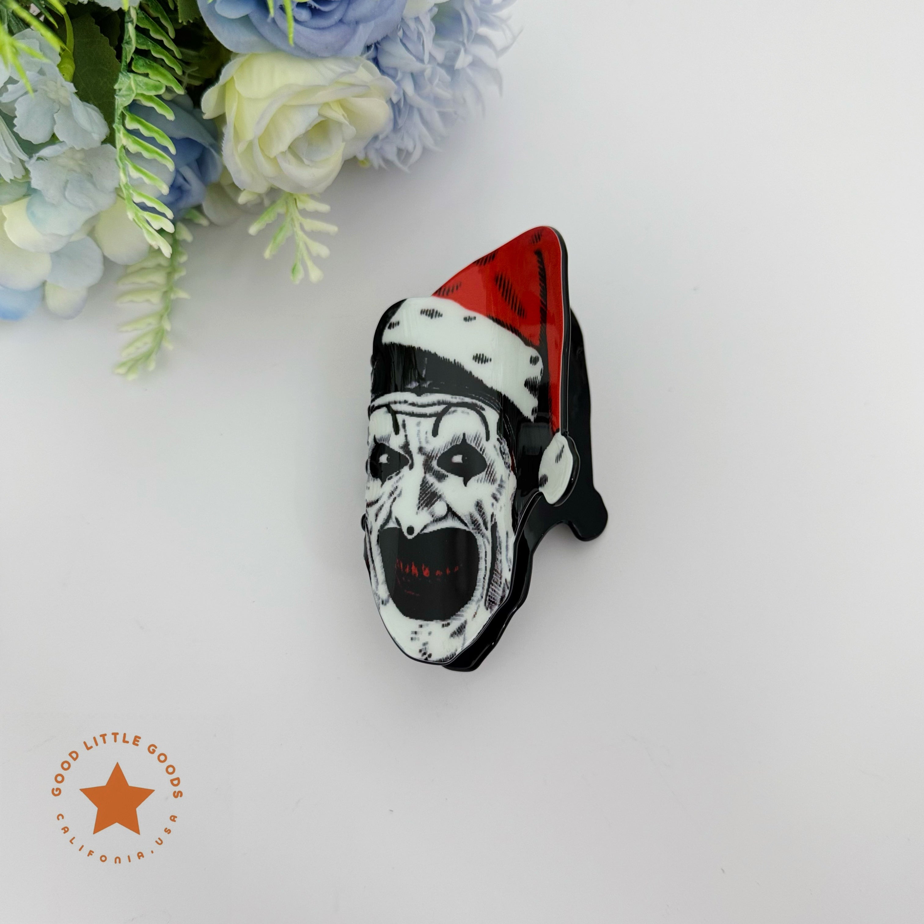 Chucky/Tiffany Fun Horror Character Double-Sided Plastic Claw Hair Clips