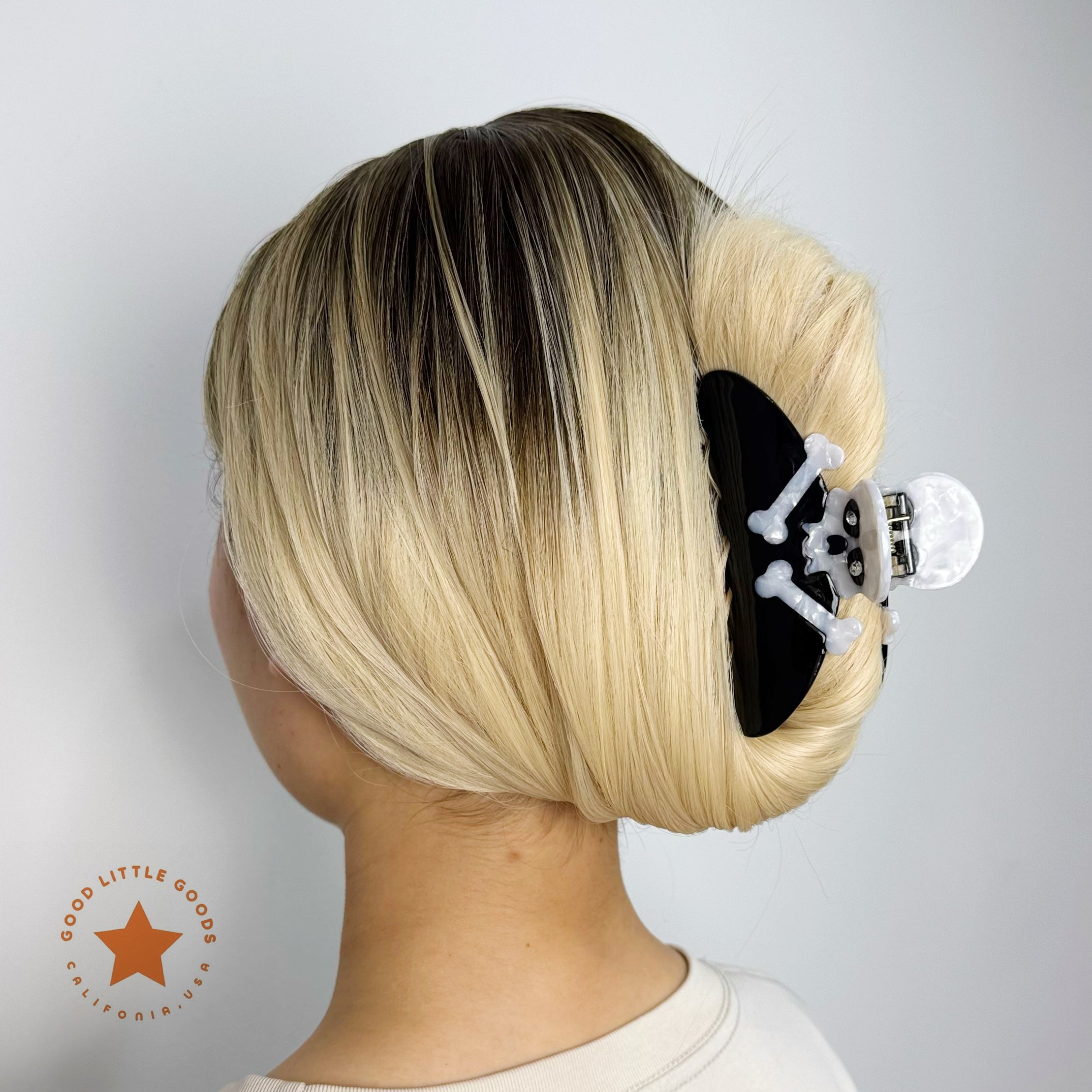 Skull Double-Sided Plastic Claw Hair Claws