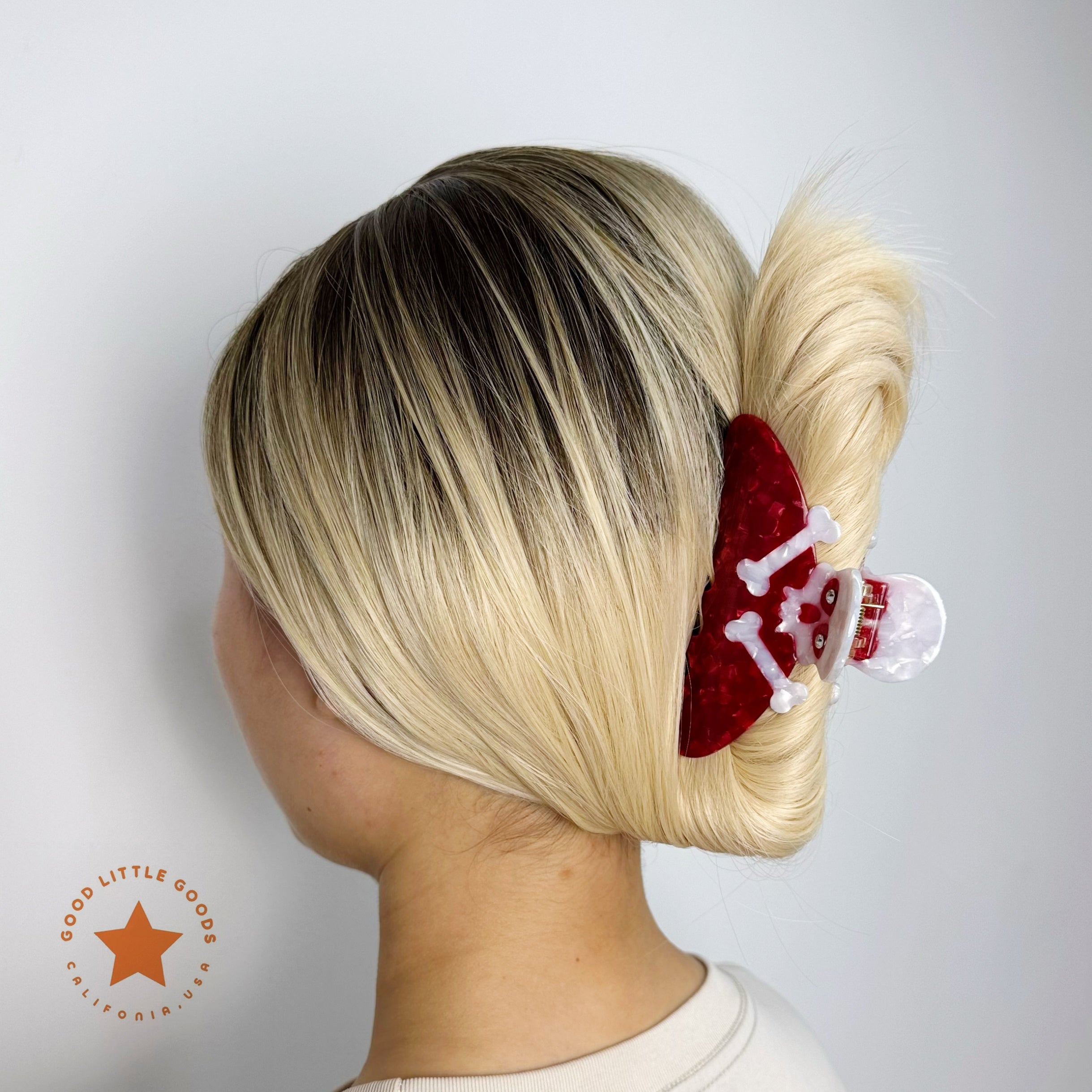 Skull Double-Sided Plastic Claw Hair Claws