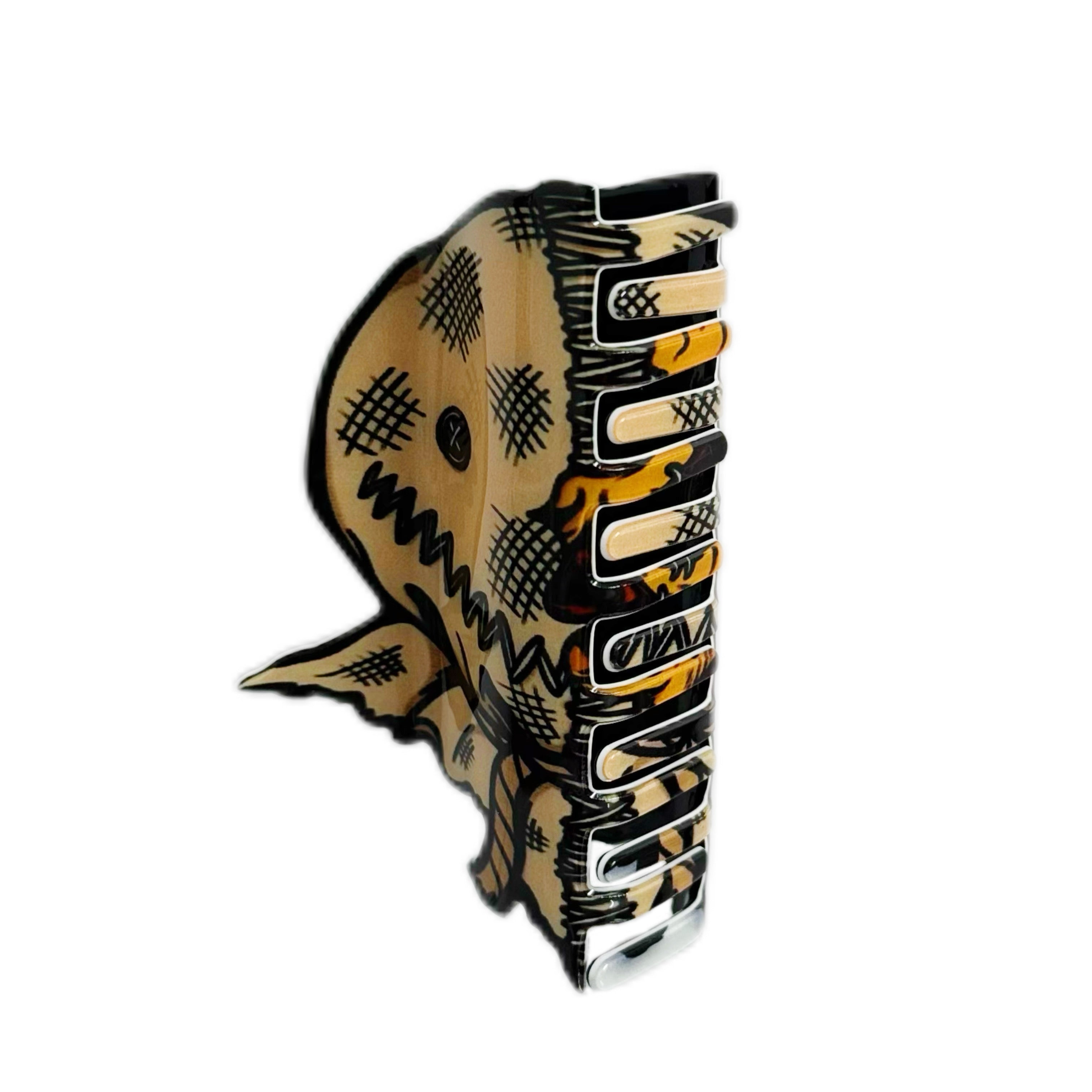 Sam the Trick 'r Treat Scarecrow Hair Clips | Gothic Horror IP Themed Edgy Hair Accessories