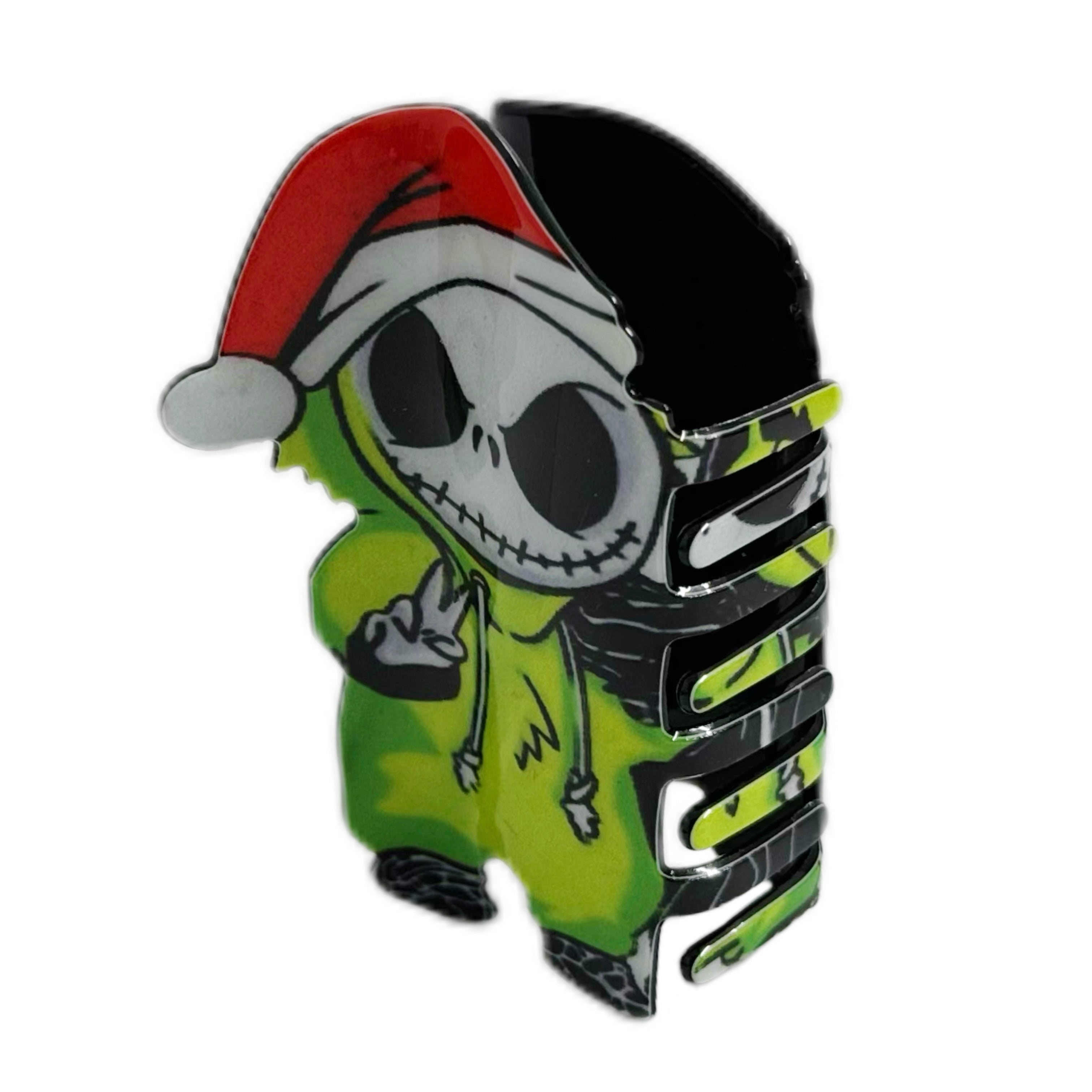 Jack Skellington & Oogie Boogie Christmas Hat Hair Clip