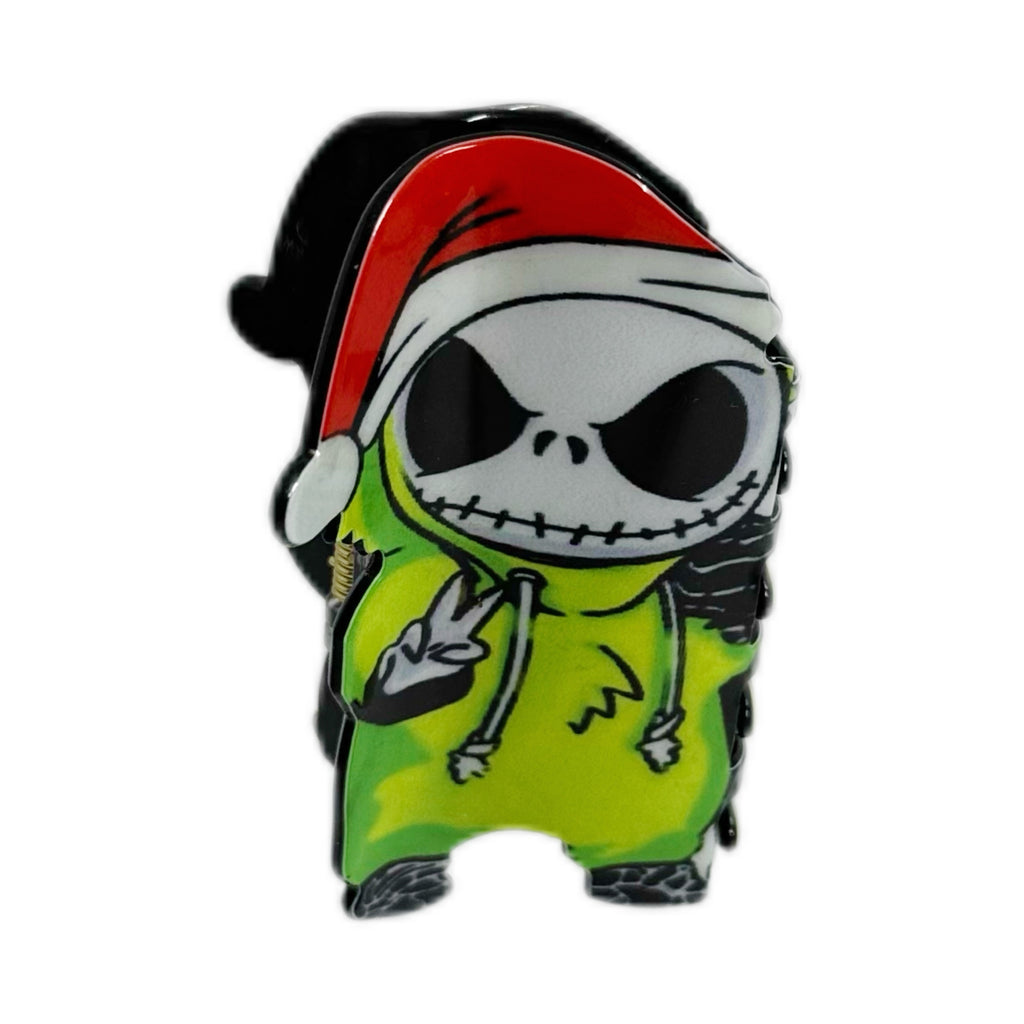 Jack Skellington & Oogie Boogie Christmas Hat Hair Clip