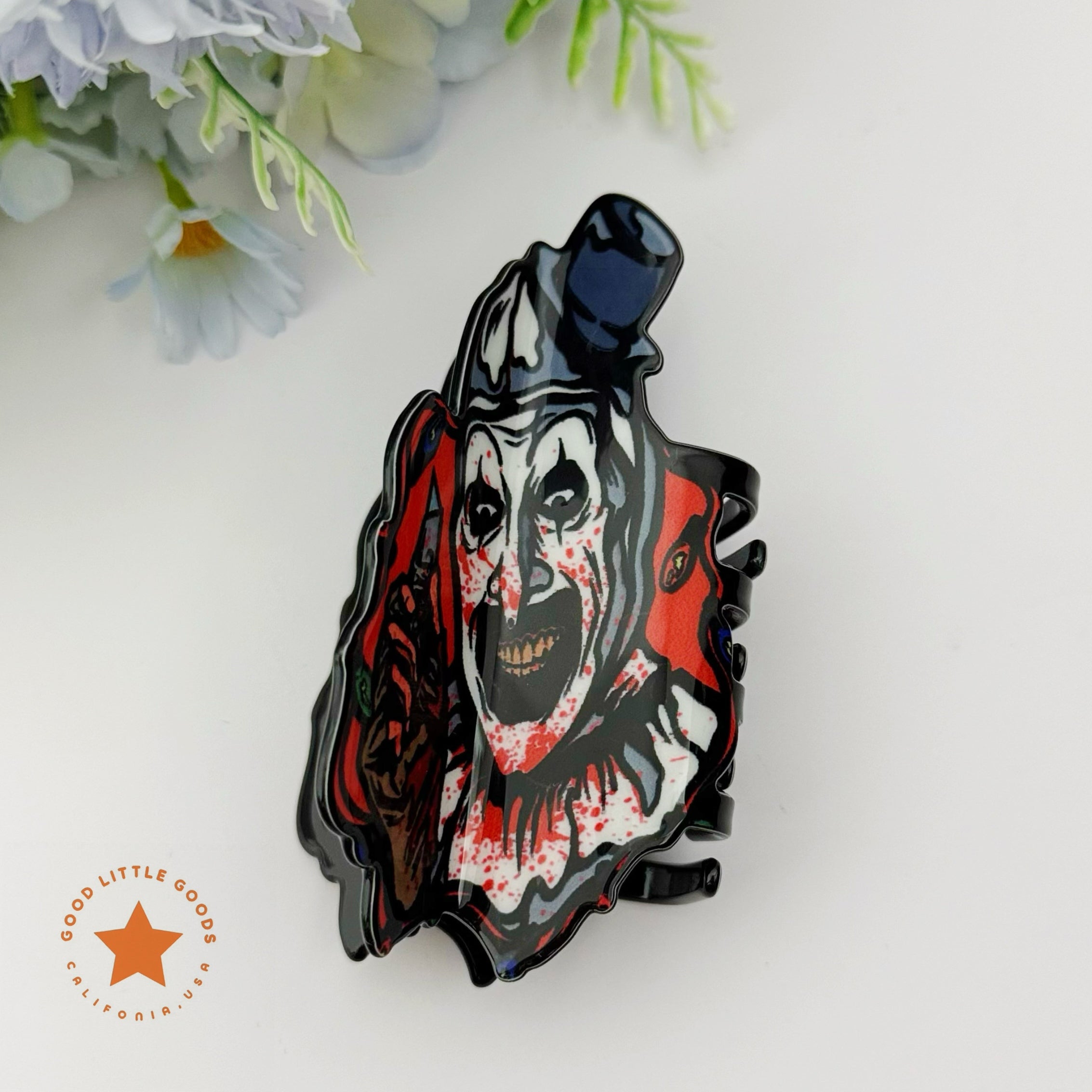 Bloody Grin Art the Clown Hair Clip