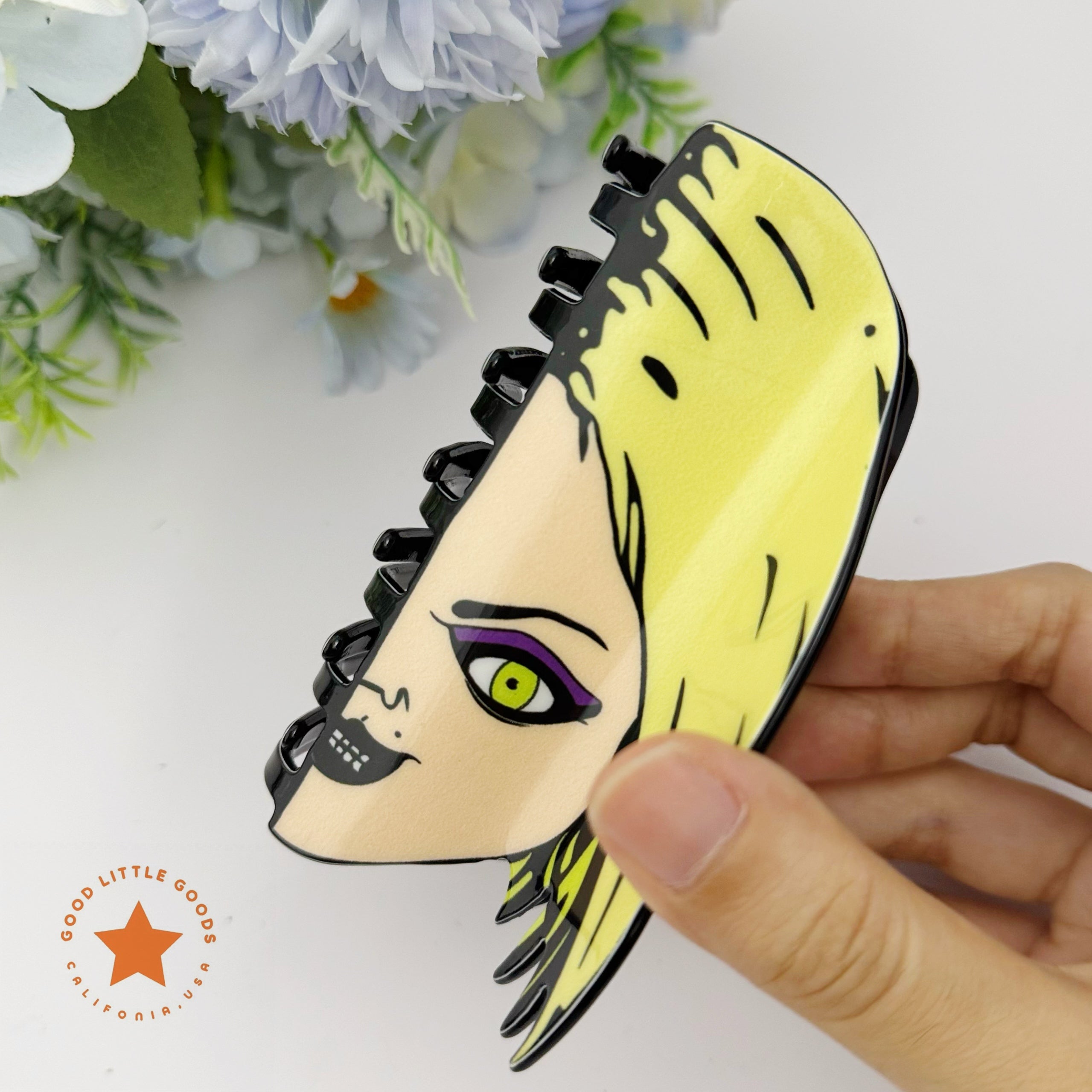 Chucky/Tiffany Fun Horror Character Double-Sided Plastic Claw Hair Clips