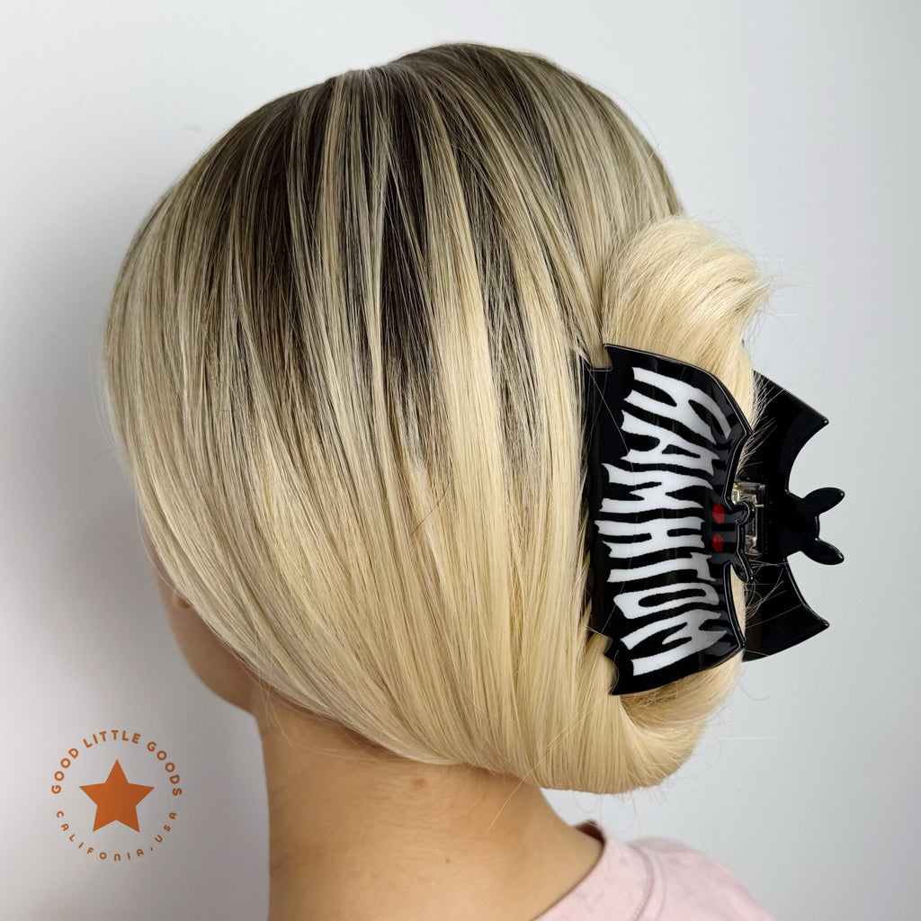 Mothman Black Hair Clip