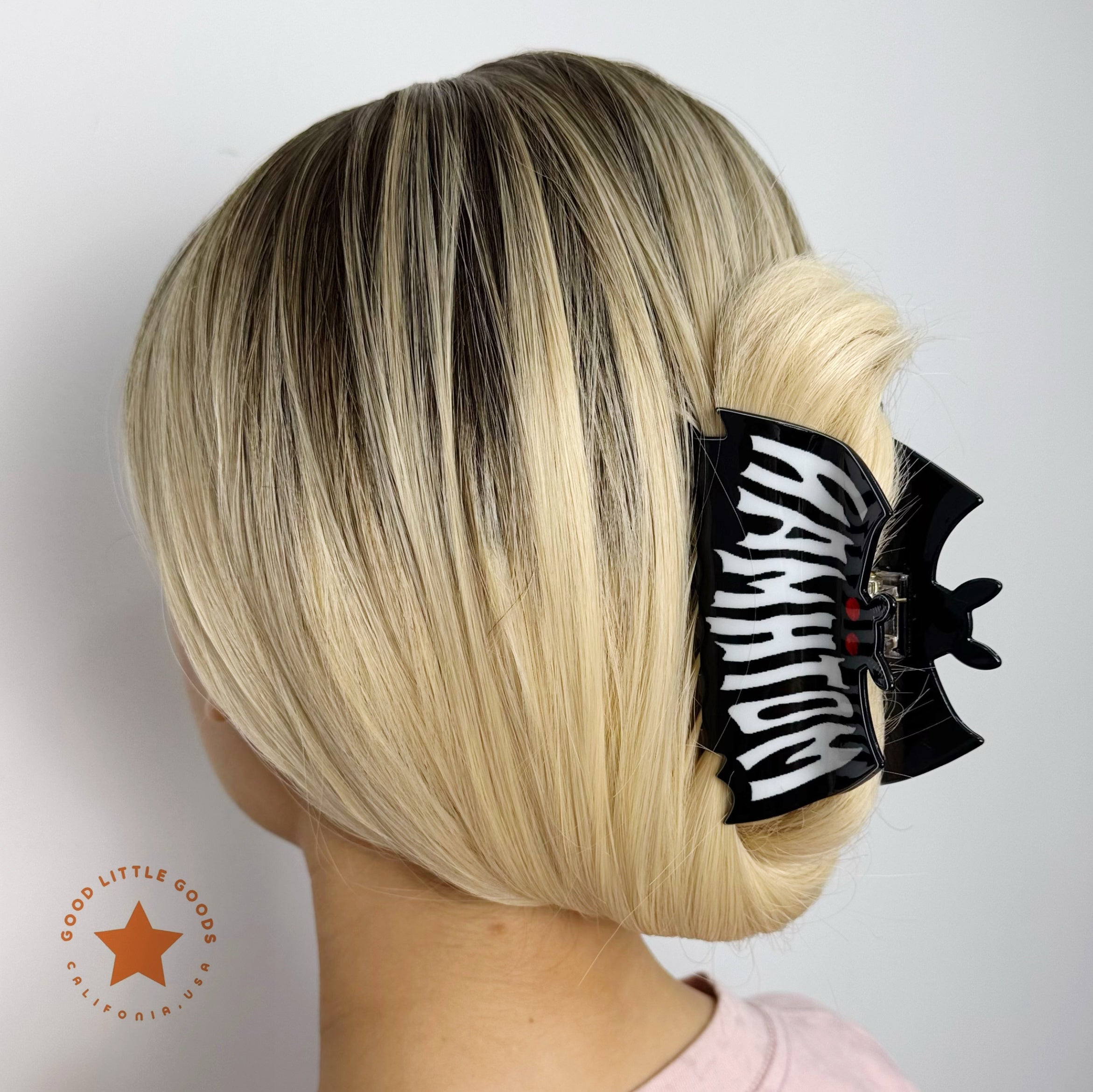 Mothman Black Hair Clip