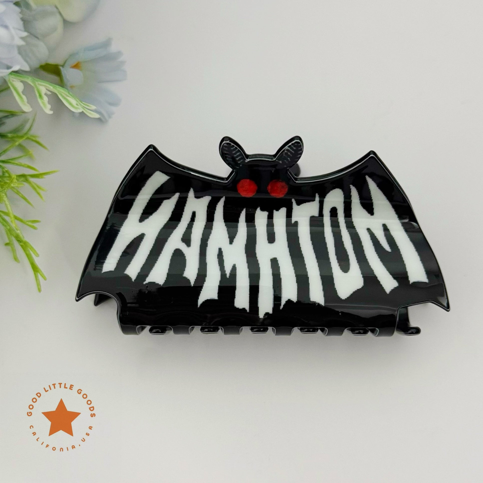 Mothman Black Hair Clip