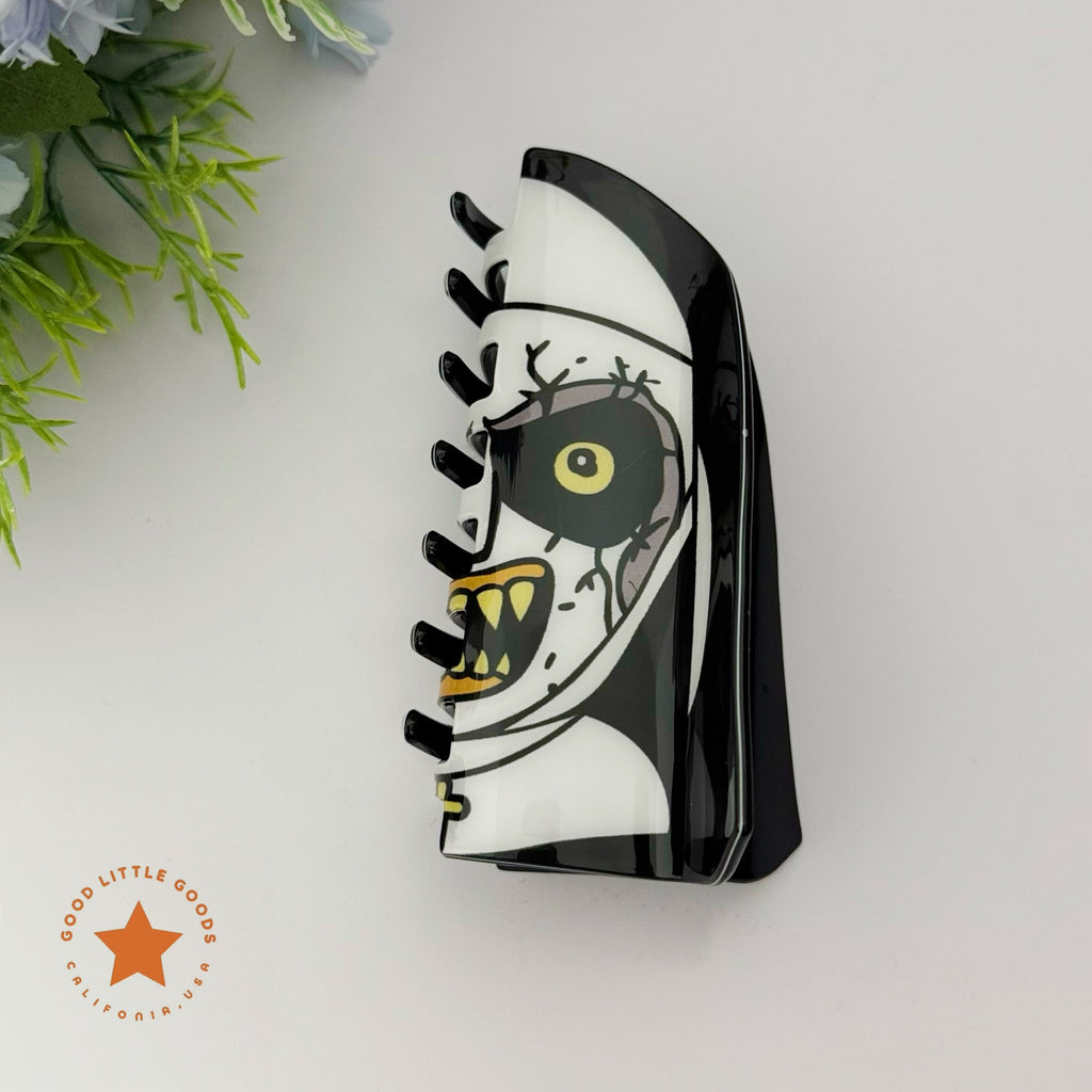 Possessed Nun Hair Clip