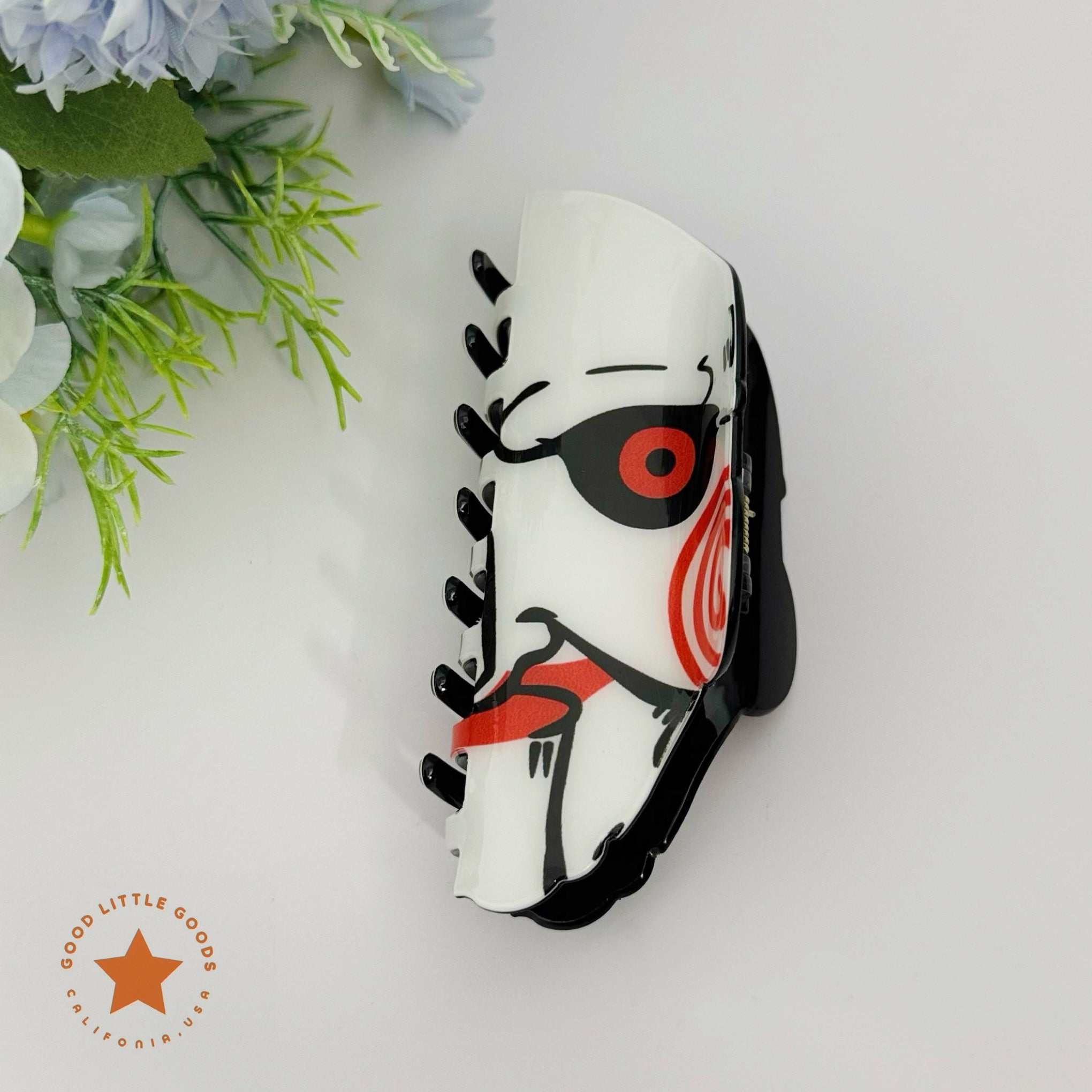 Jigsaw Mask Hair Clip
