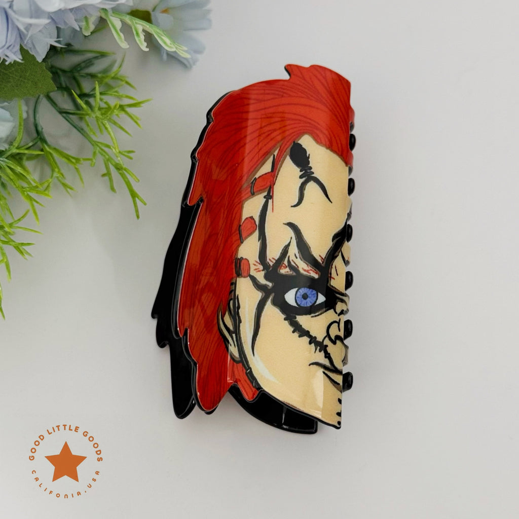 Stitched Face Doll Hair Clip