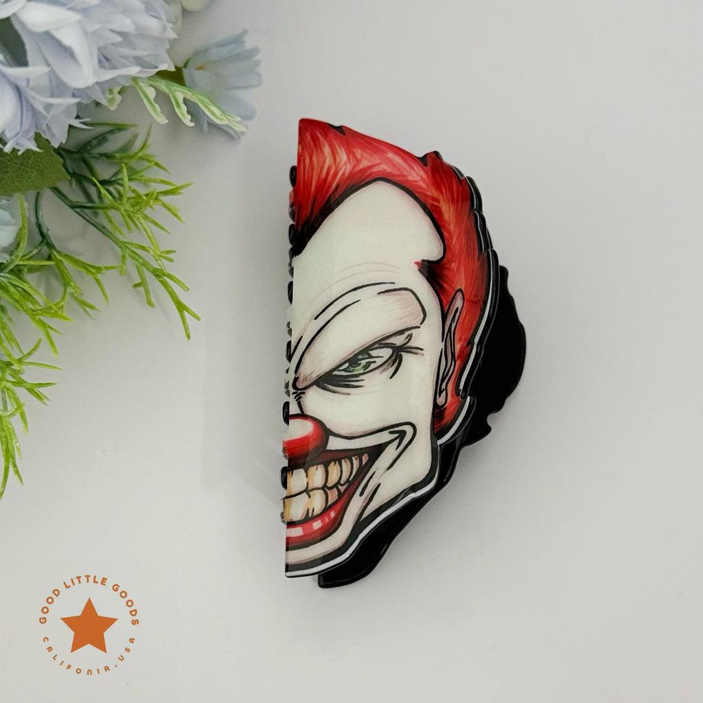 Star-Eyed Clown Hair Clip