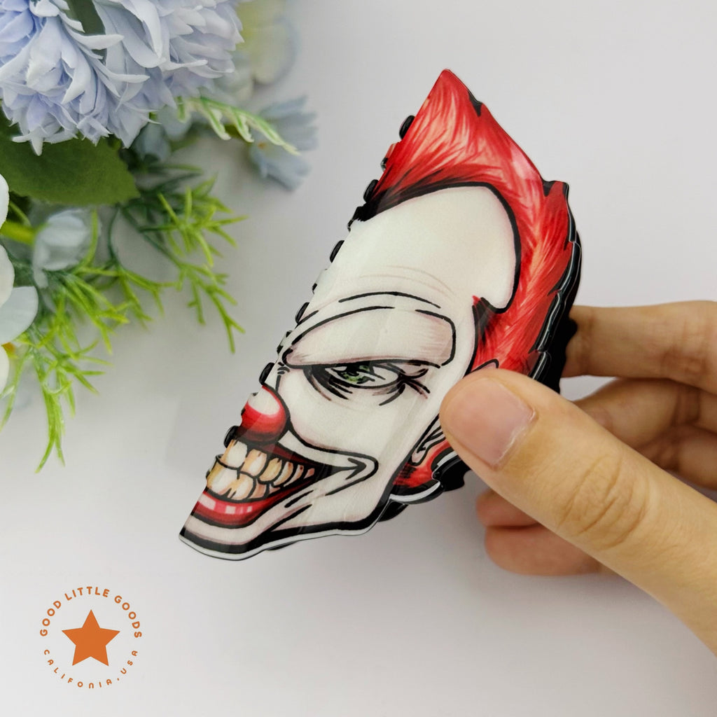 Star-Eyed Clown Hair Clip