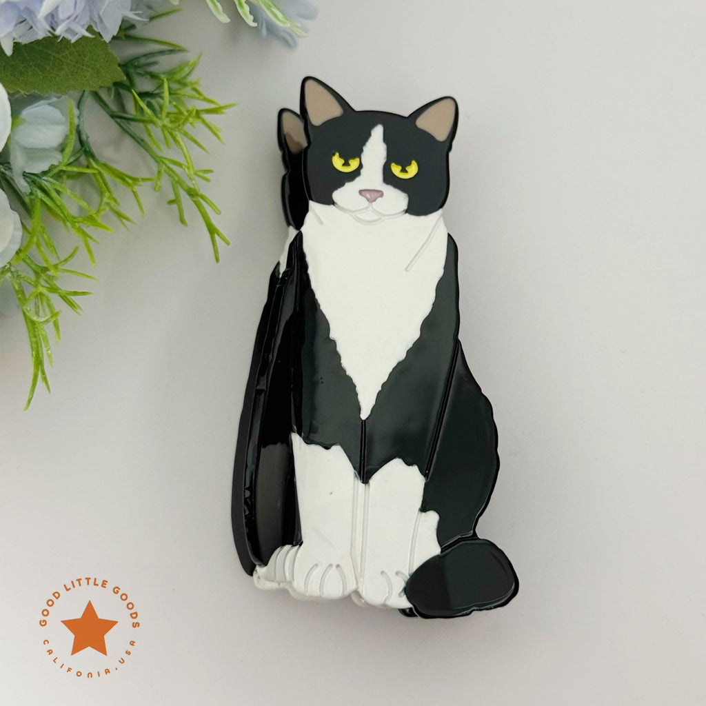 Tuxedo Cat Hair Clip
