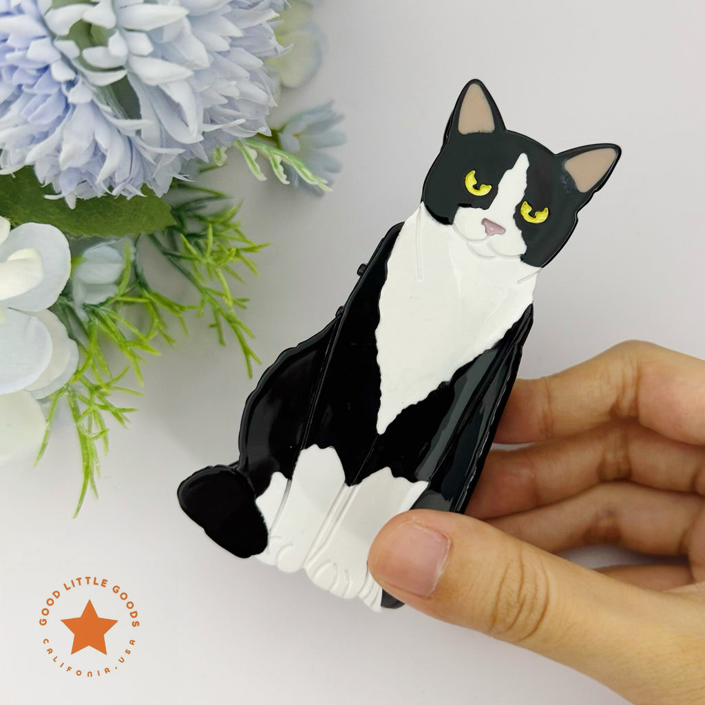 Tuxedo Cat Hair Clip