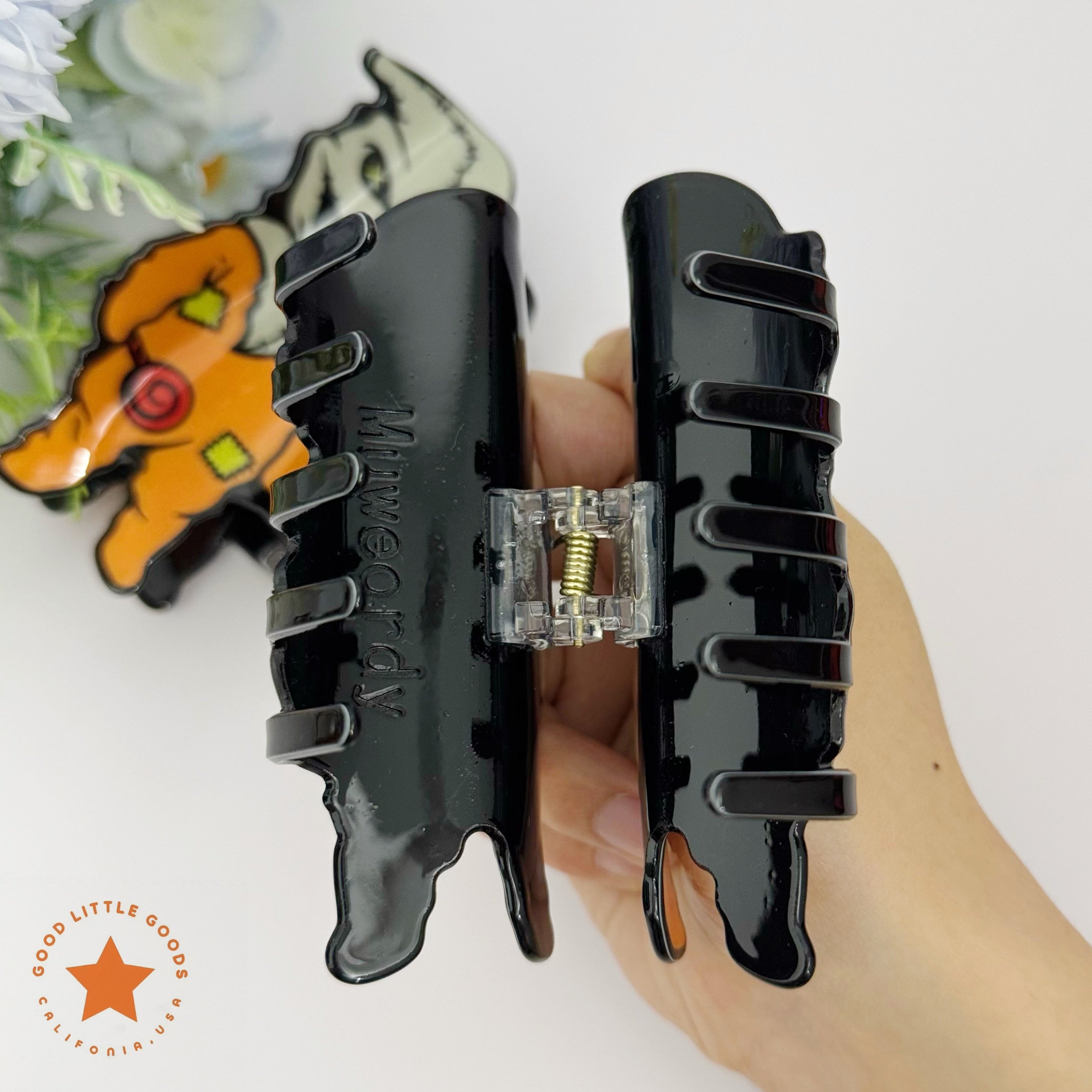 Oogie Boogie Jigsaw Hybrid Hair Clip | The Nightmare Before Christmas x Saw Gothic Horror Cute Hair Accessory for Edgy Styling