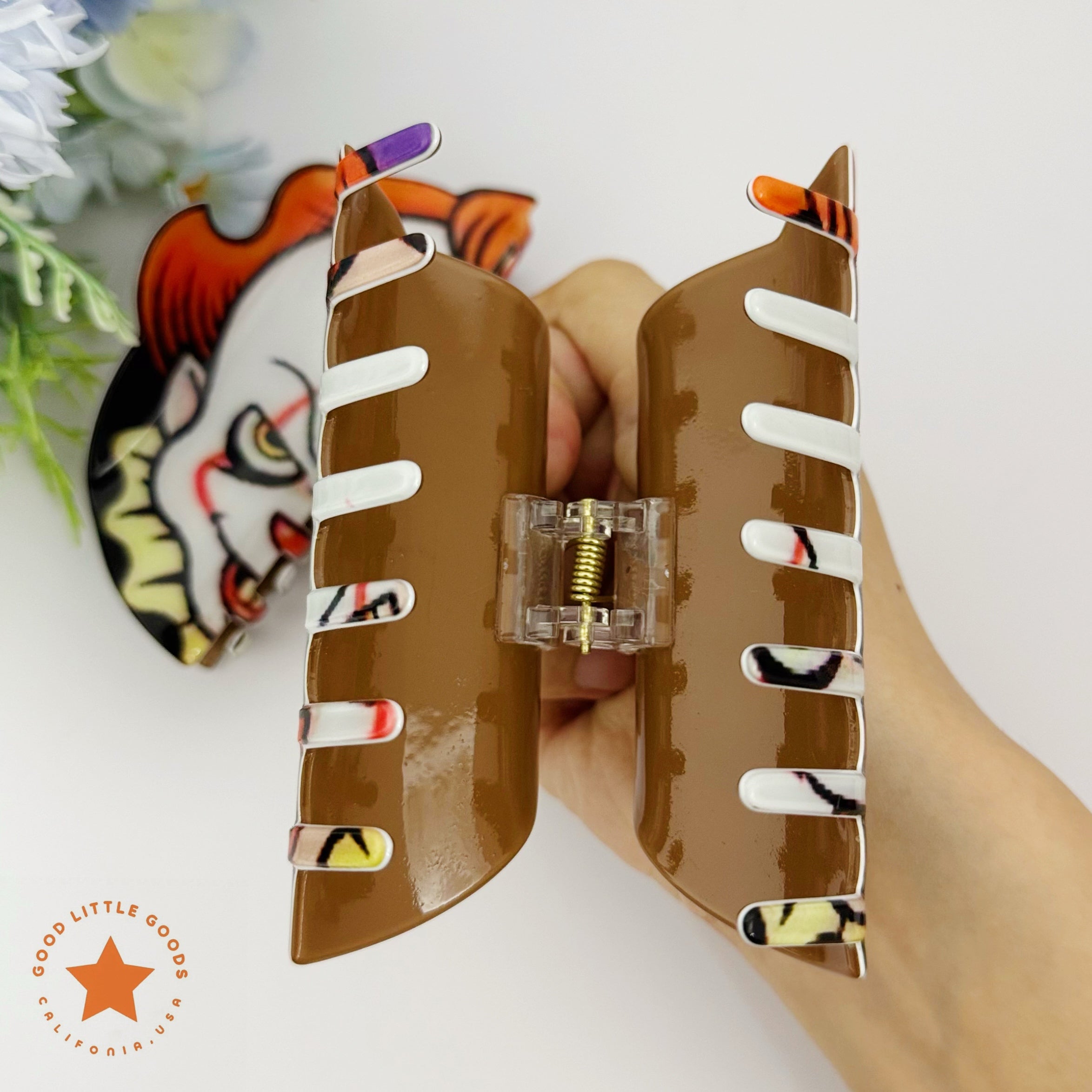 Pennywise the Clown Hair Clip | It Gothic Horror IP Themed Hair Accessory for Edgy Styling