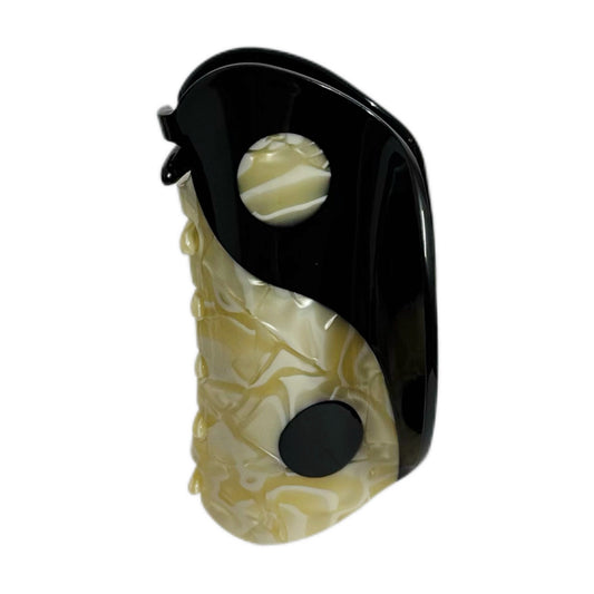 Yin Yang Tai Chi Hair Clip | Oriental Zen Dual-Tone Hair Accessory for Minimalist & Spiritual Styling