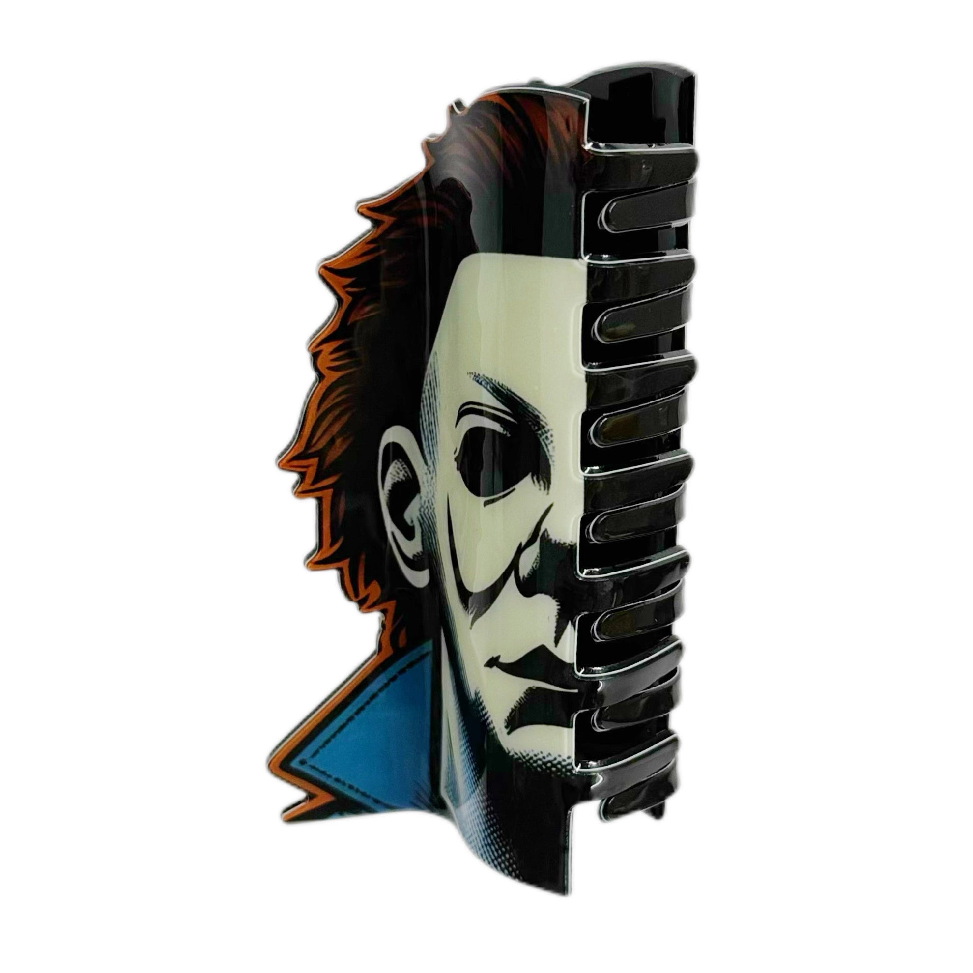 Michael Myers Halloween Hair Clip | Gothic Horror Franchise Themed Hair Accessory for Edgy Styling
