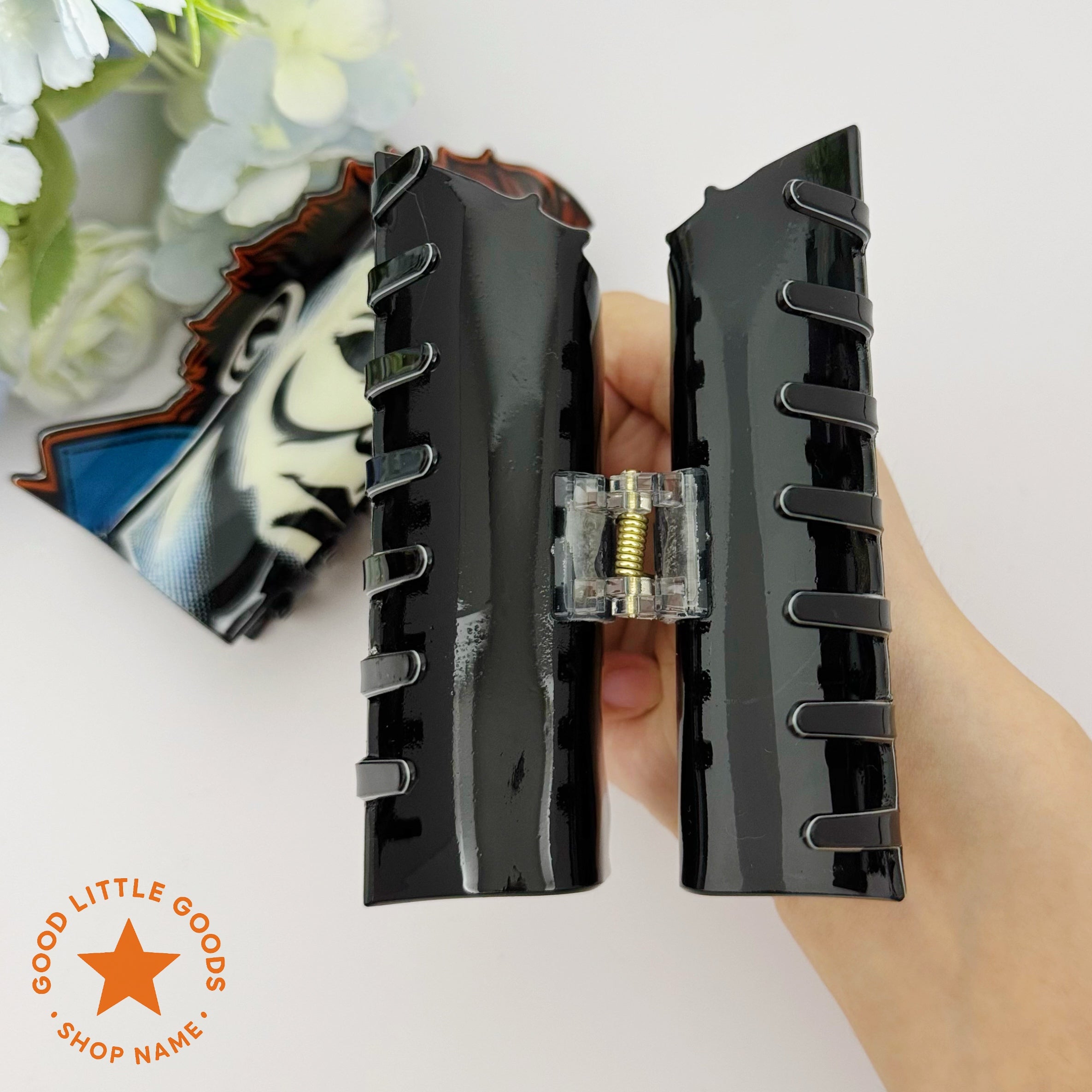 Michael Myers Halloween Hair Clip | Gothic Horror Franchise Themed Hair Accessory for Edgy Styling