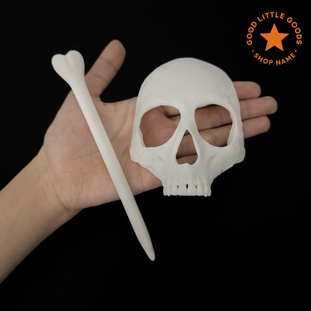 3D Skull Set Hair Pin Set
