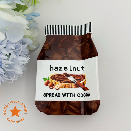 Hazelnut Cocoa Spread Jar Hair Clip | Sweet Food-Themed Fun Hair Accessory for Daily Casual Styling