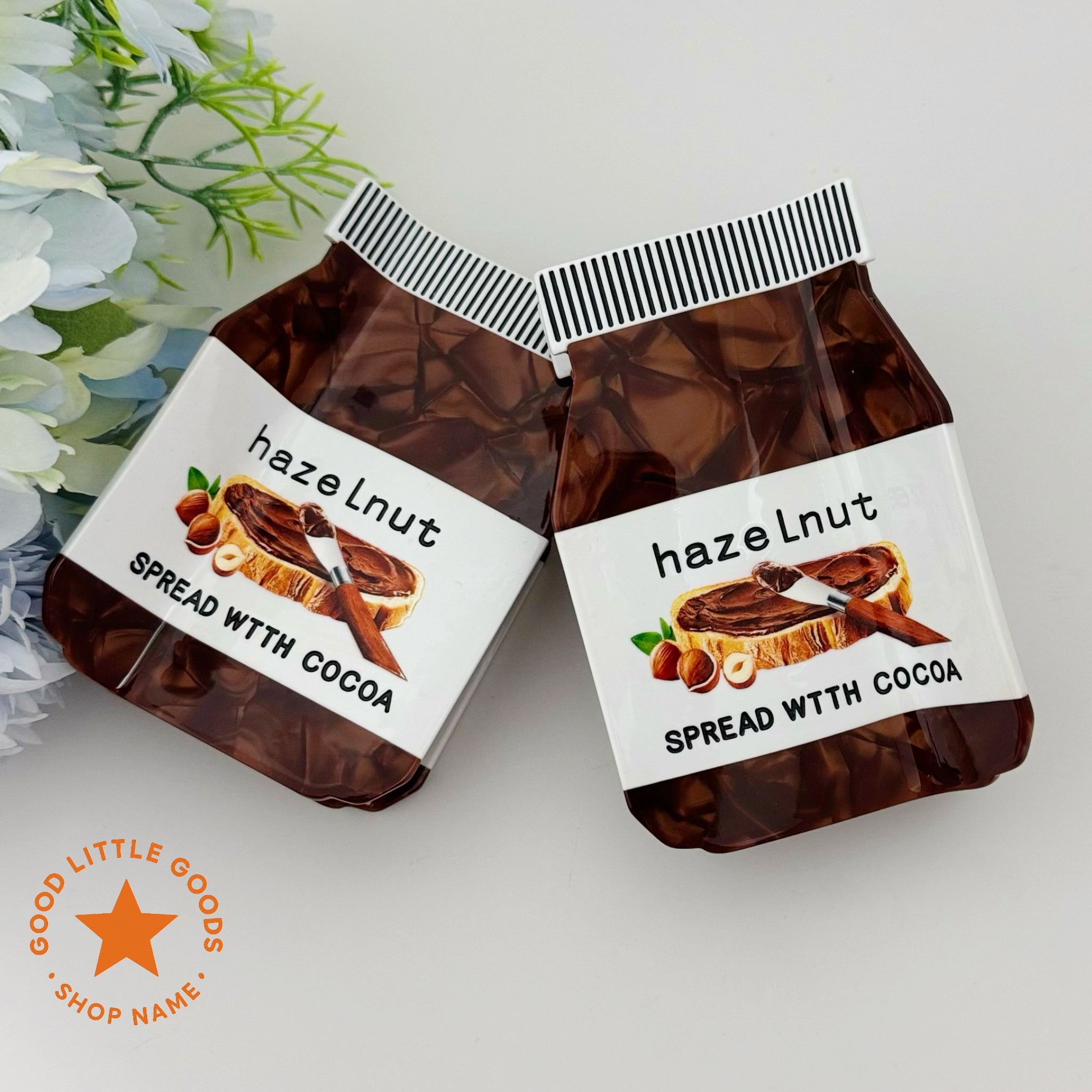Hazelnut Cocoa Spread Jar Hair Clip | Sweet Food-Themed Fun Hair Accessory for Daily Casual Styling