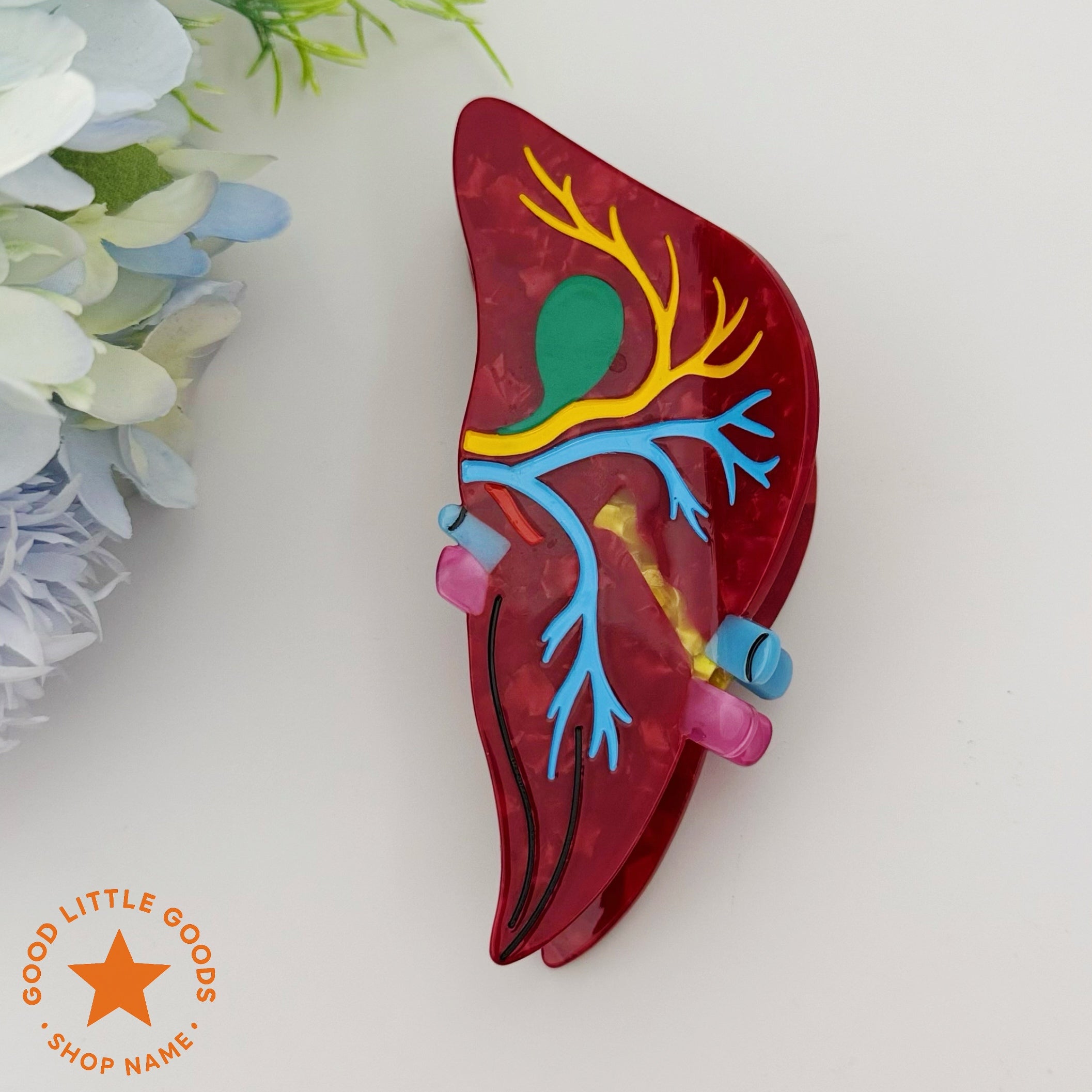 Anatomical Liver Hair Clip