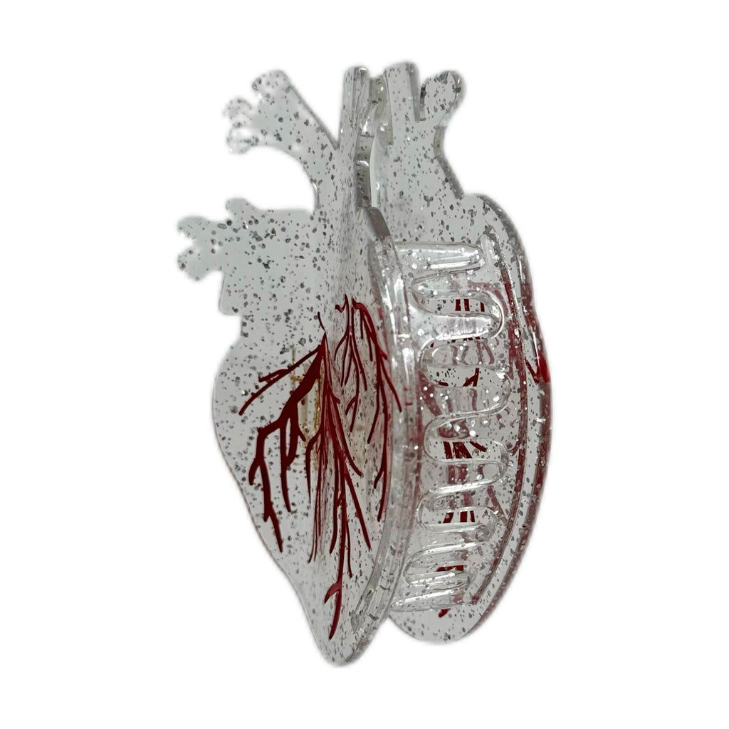 Anatomical Ice Heart Hair Clip