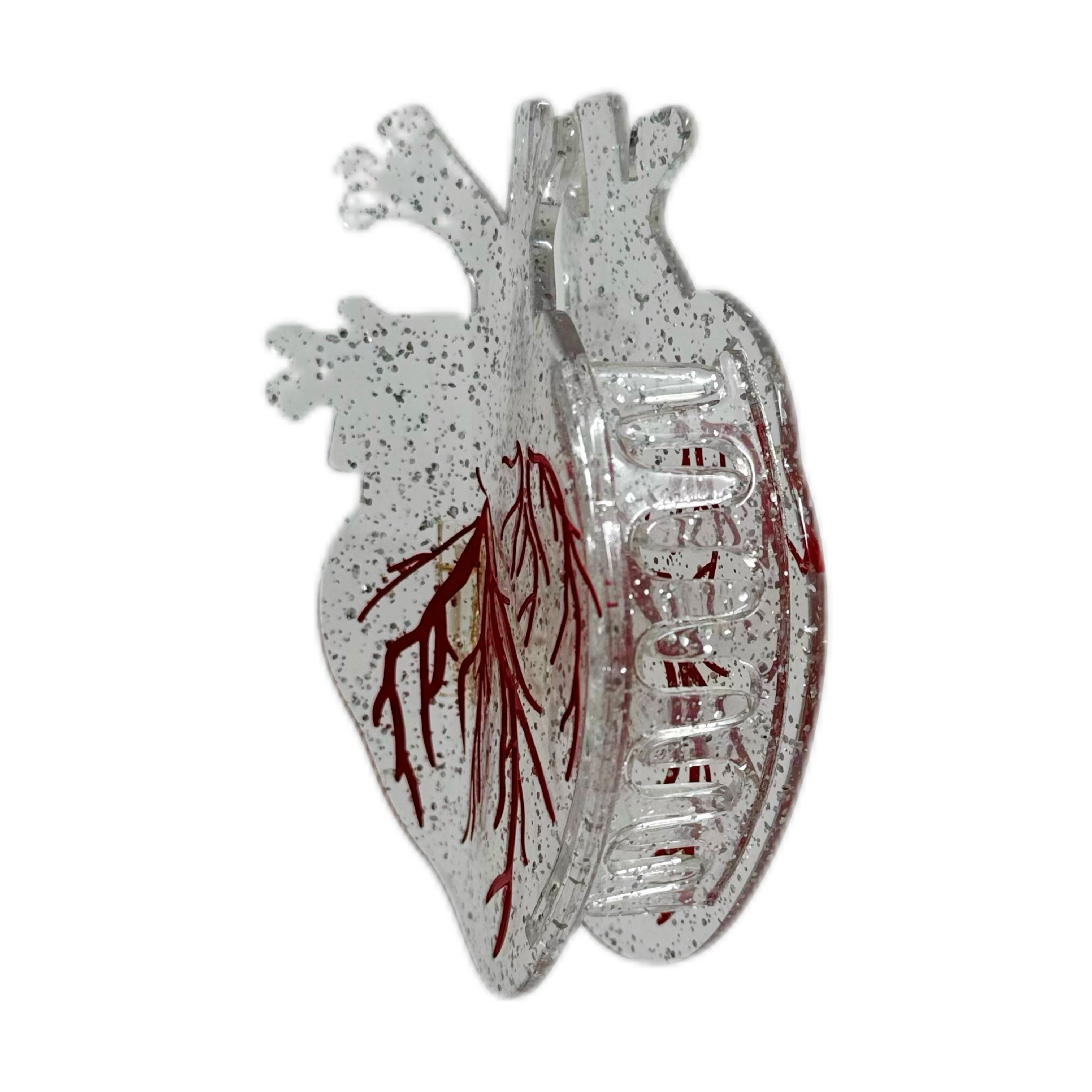 Anatomical Ice Heart Hair Clip