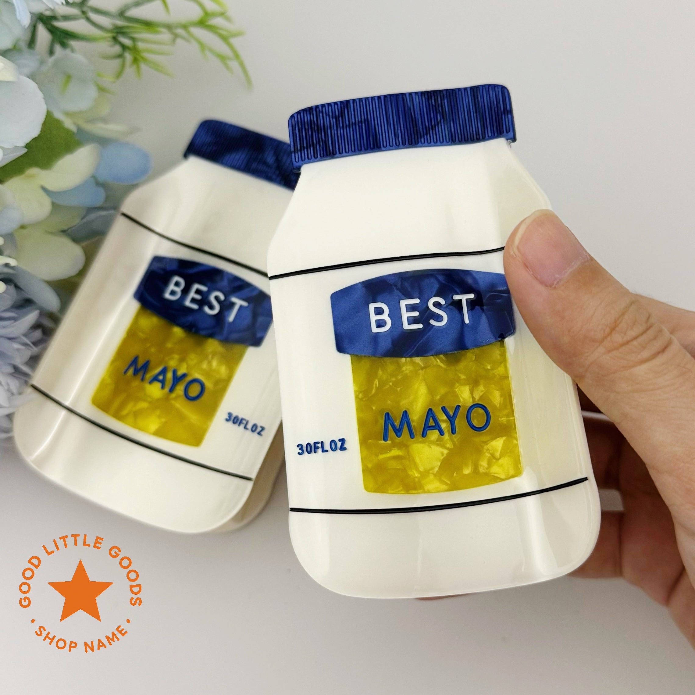 BEST MAYO Jar-Shaped Hair Clip